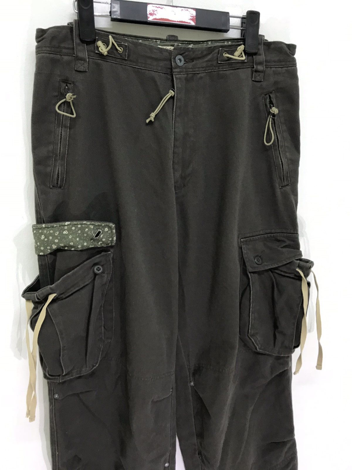 Japanese Brand Japan Brand Sunny Clouds Cargo Pant Baggy Wide Herringbones Size US 32 / EU 48 - 4 Thumbnail