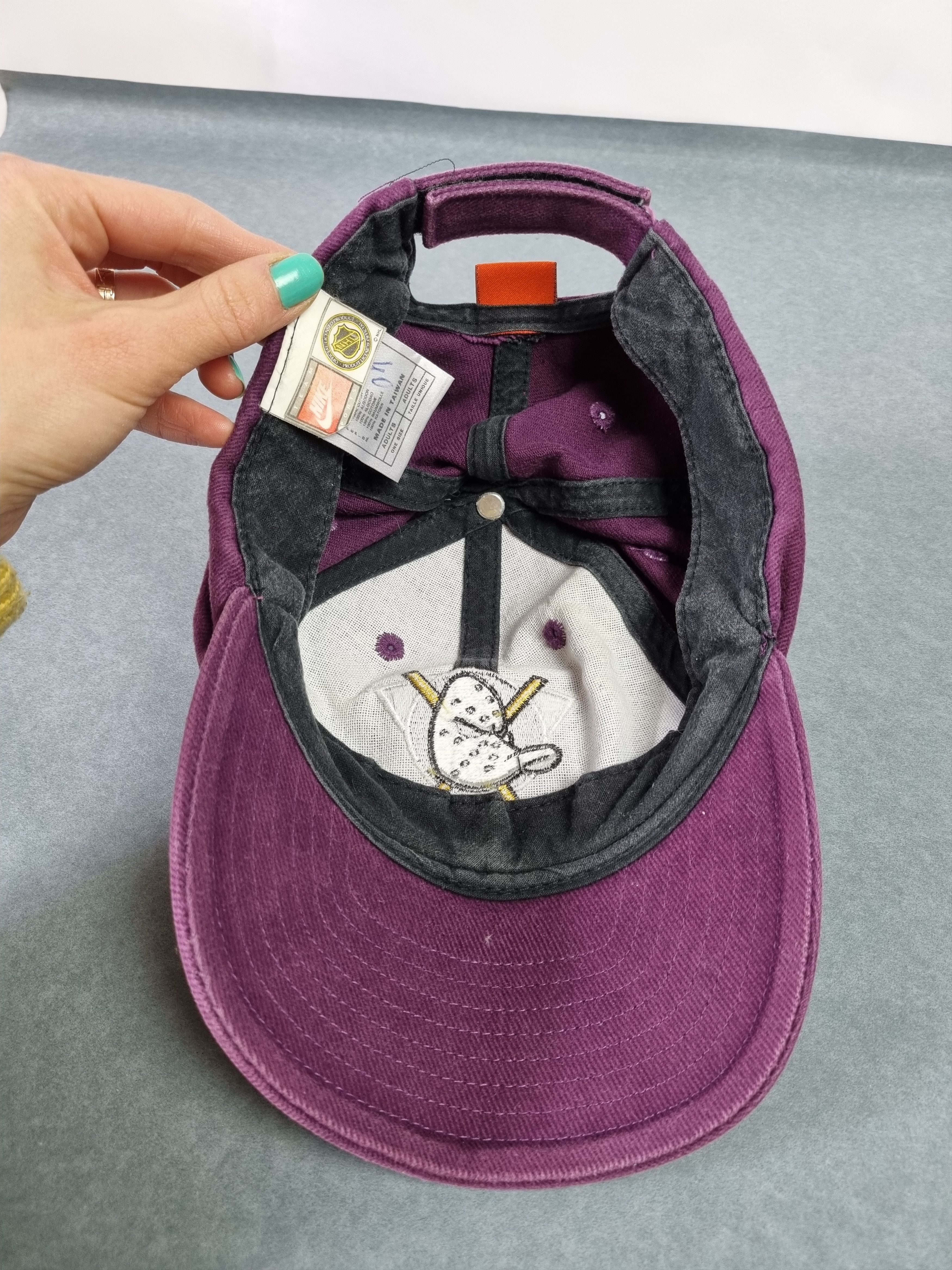 NHL × Nike × Vintage 🏒 90s Nike NHL Hockey Embroidery logo Vintage Cap Size ONE SIZE - 6 Thumbnail