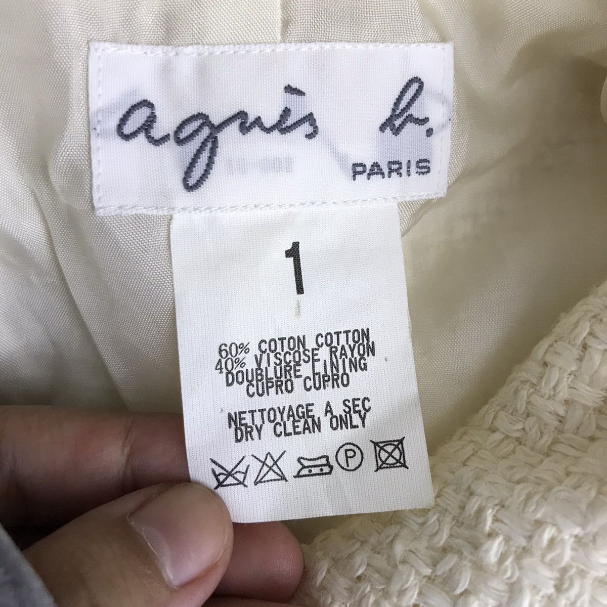 agnes b. AGNES B. PARIS French Designer Brand Coat Jacket Size US XS / EU 42 / 0 - 5 Thumbnail