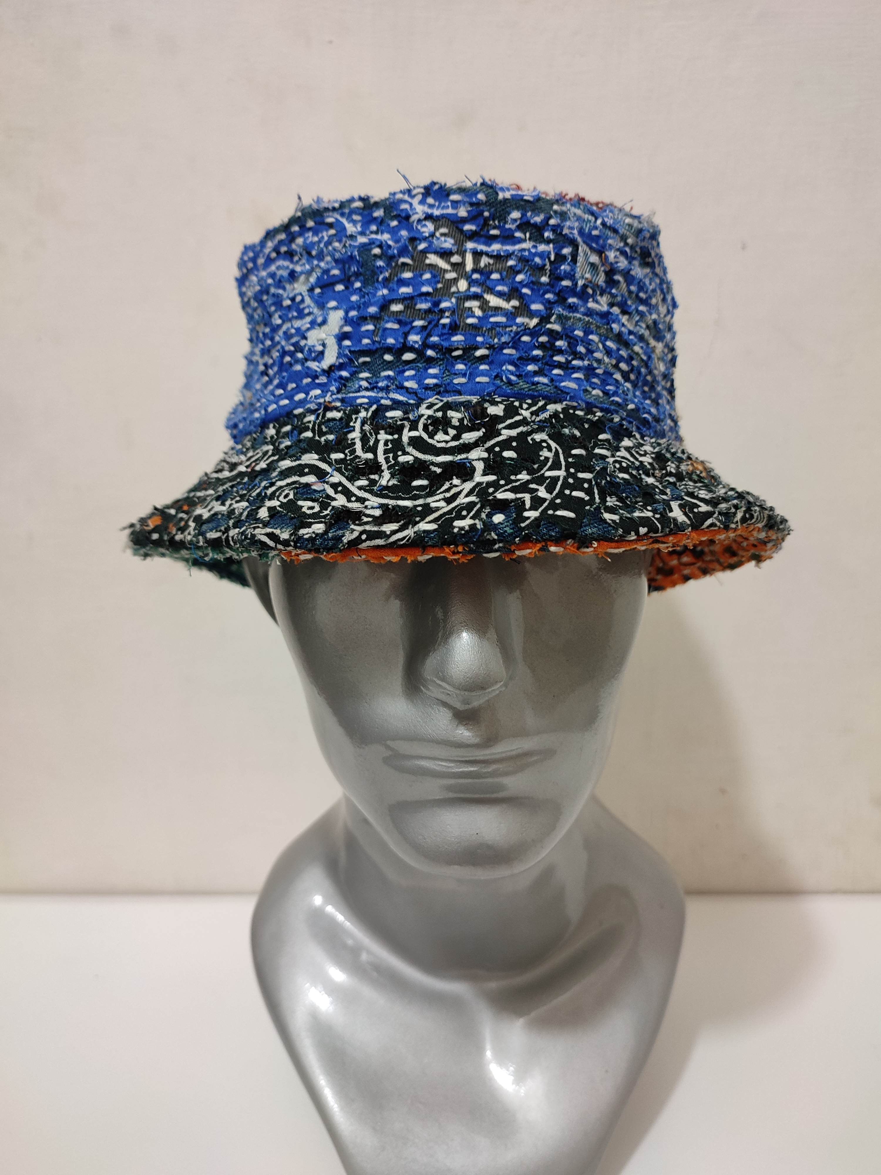 Other Custom Made Patchwork Paisley Bucket Hats boro Size ONE SIZE - 3 Thumbnail