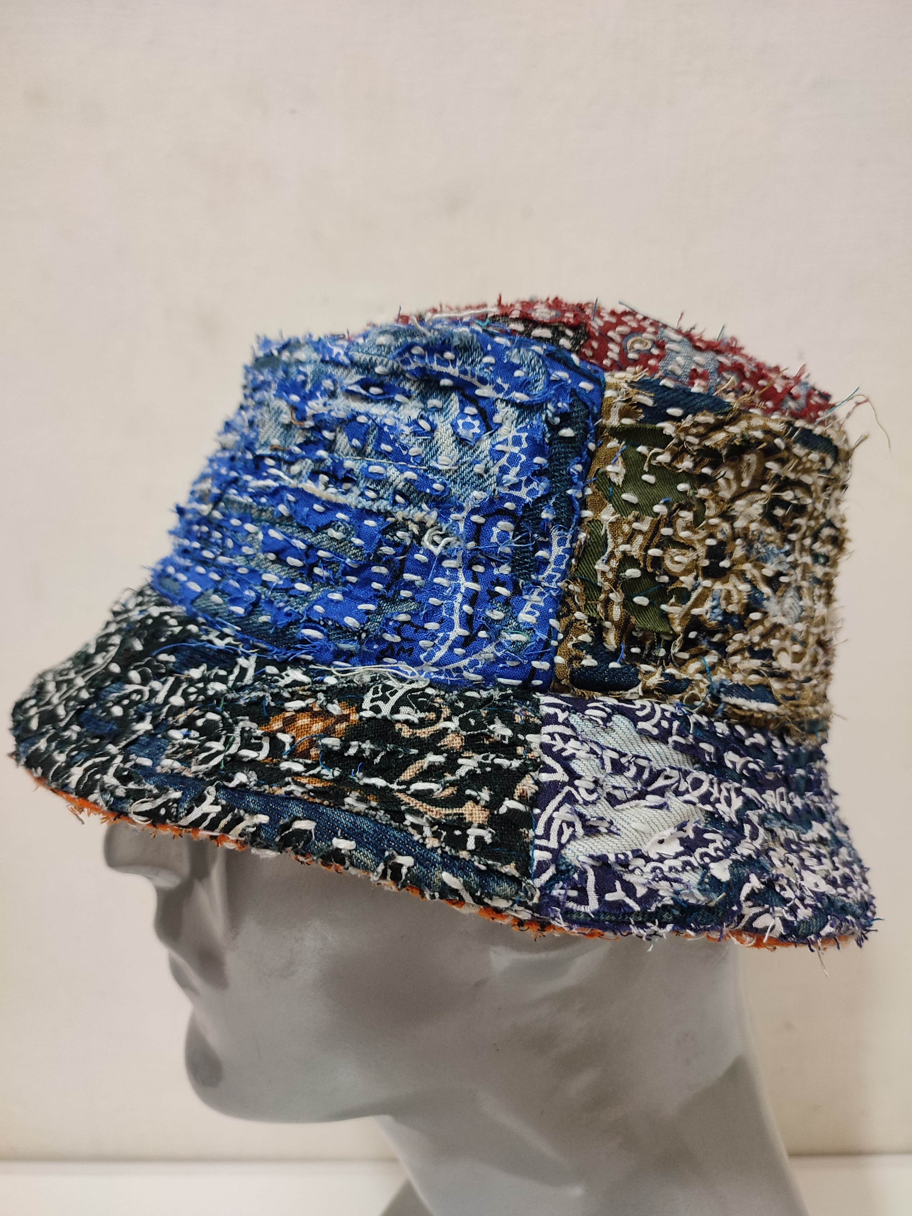 Other Custom Made Patchwork Paisley Bucket Hats boro Size ONE SIZE - 2 Thumbnail