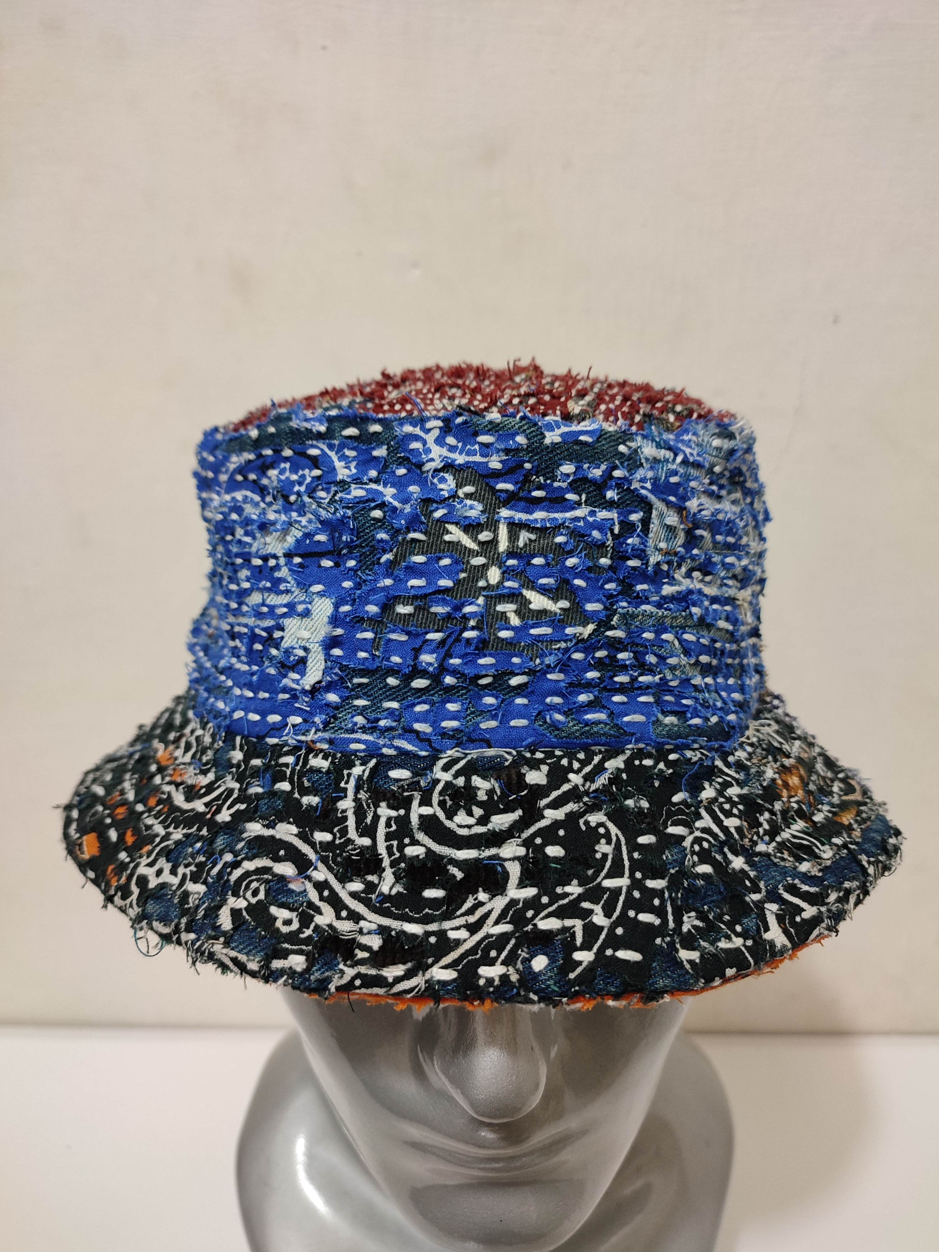 Other Custom Made Patchwork Paisley Bucket Hats boro Size ONE SIZE - 4 Thumbnail