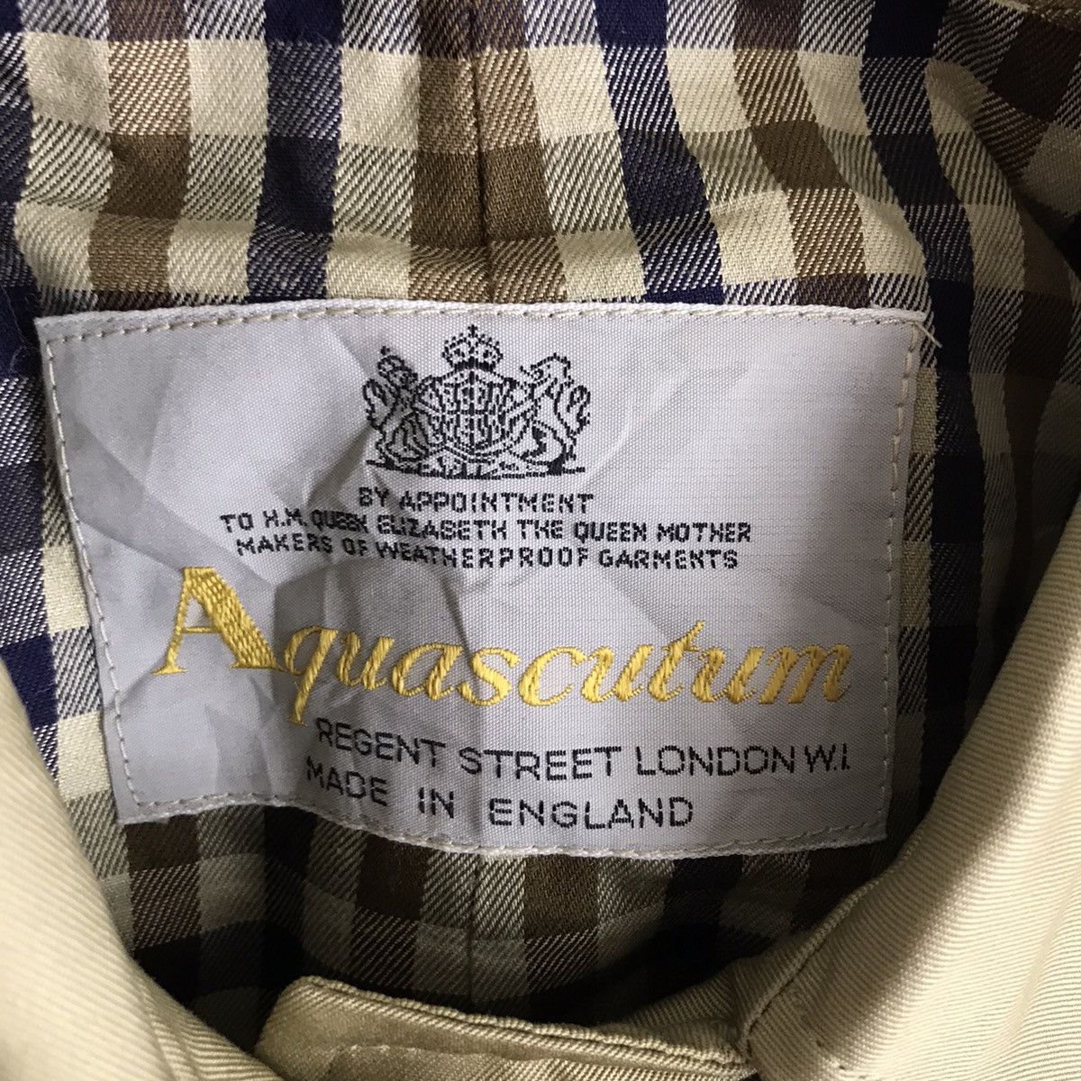 Aquascutum AQUASCUTUM British Brand Nova Check Parka Trench Coat Jacket Size US XS / EU 42 / 0 - 4 Thumbnail