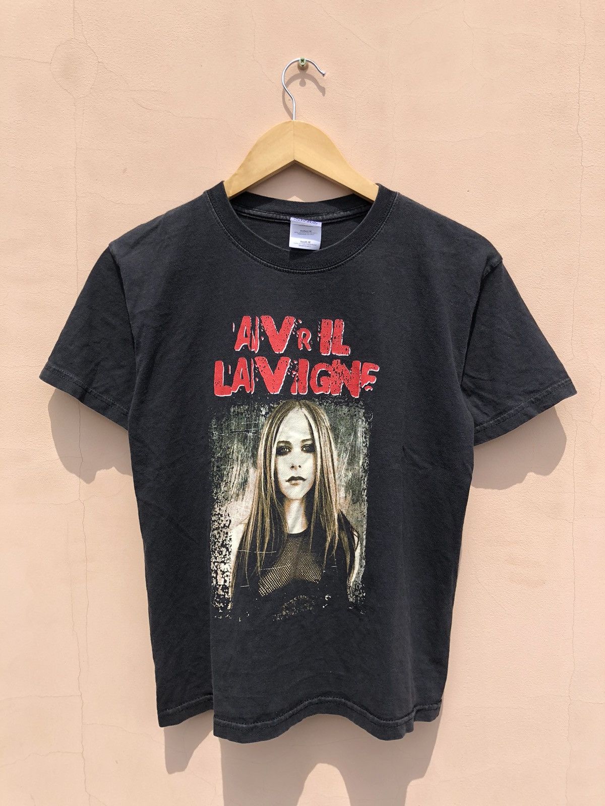 image of Band Tees x Rock T Shirt Vintage 2004 Avril Lavigne Tour Tee (Britney Spears) in Black (Size Small)