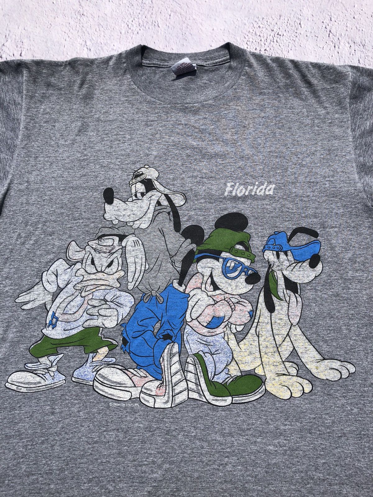 Cartoon Network Vintage 90s Disney Florida Mickey Mouse Donald Duck Goofy Size US XL / EU 56 / 4 - 4 Thumbnail