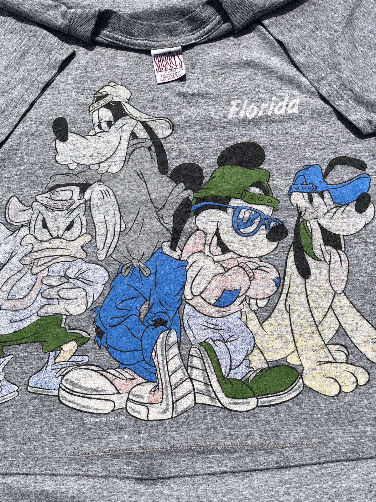 Cartoon Network Vintage 90s Disney Florida Mickey Mouse Donald Duck Goofy Size US XL / EU 56 / 4 - 3 Thumbnail