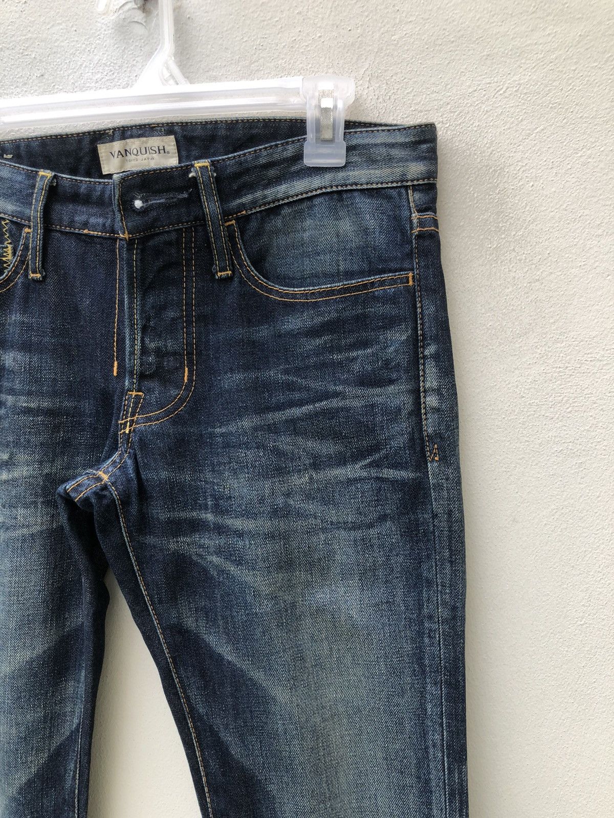 Vanquish Vanquish Japan Low Rise Released Hem Denim Flare Jeans Size US 31 - 12 Thumbnail