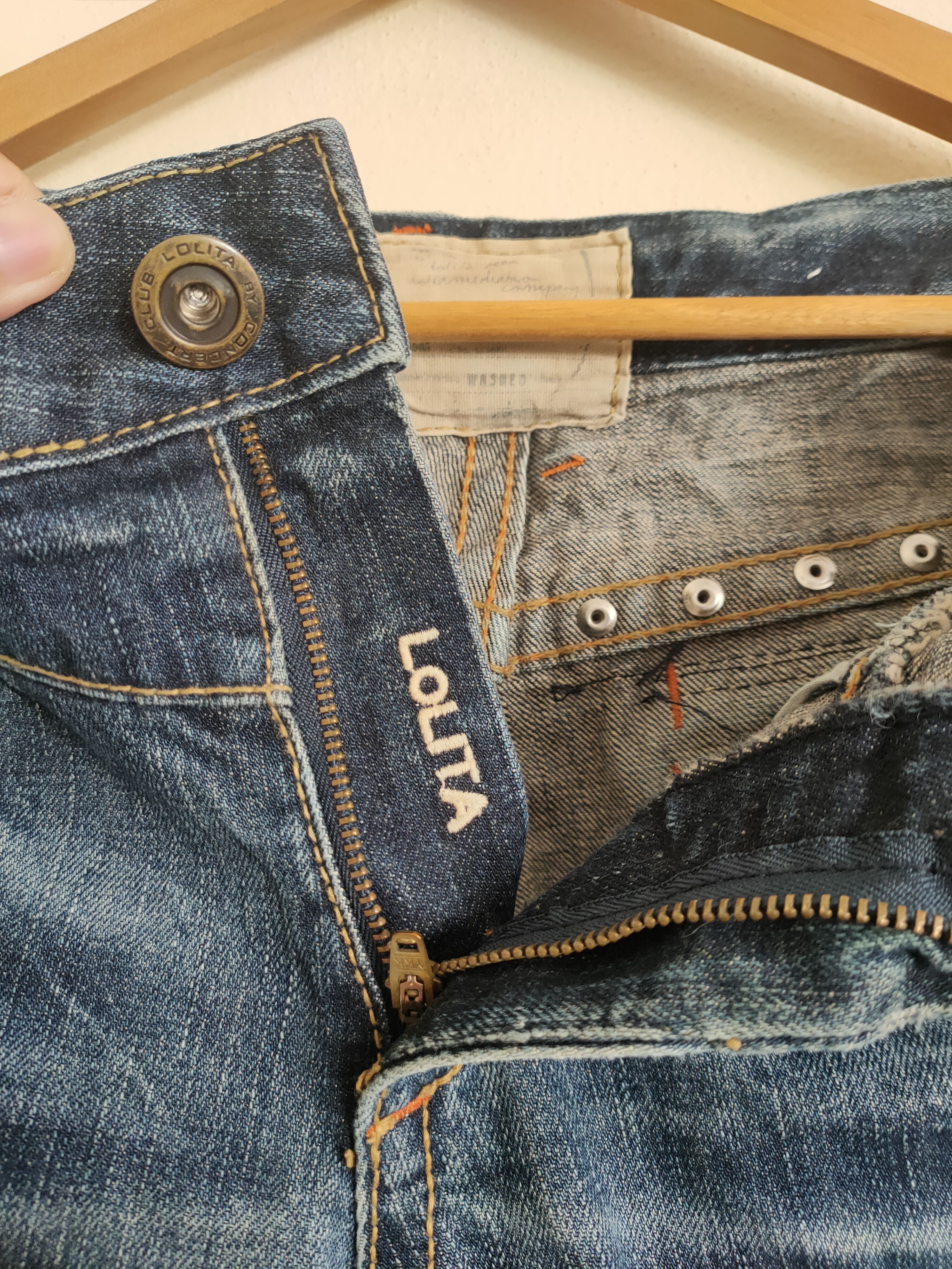 Japanese Brand × Vintage Vintage Lolita jeans Rare Design Size US 34 / EU 50 - 12 Thumbnail