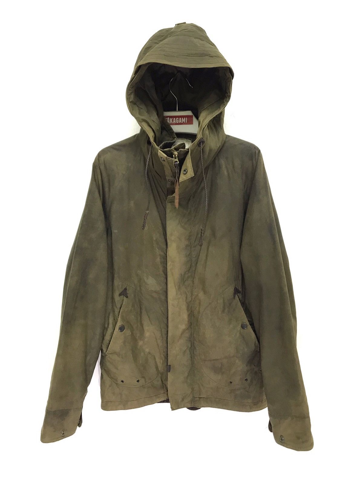 image of Nexus Vii x Original Fake Water Repell Nexus 7 Sun Faded Parka Waxed British Military in Olive Gree