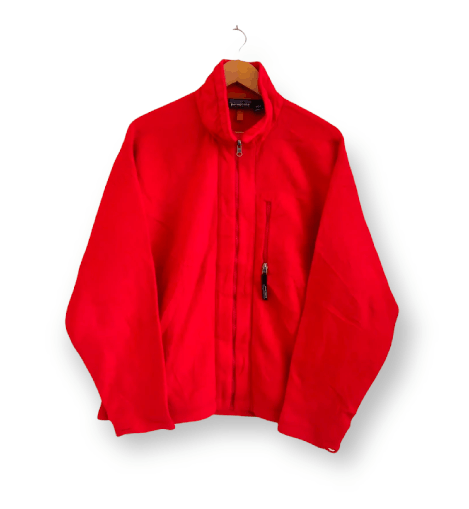 Patagonia × Vintage Vintage 90's Patagonia Synchilla Red Zipup Fleece Size US L / EU 52-54 / 3 - 1 Thumbnail