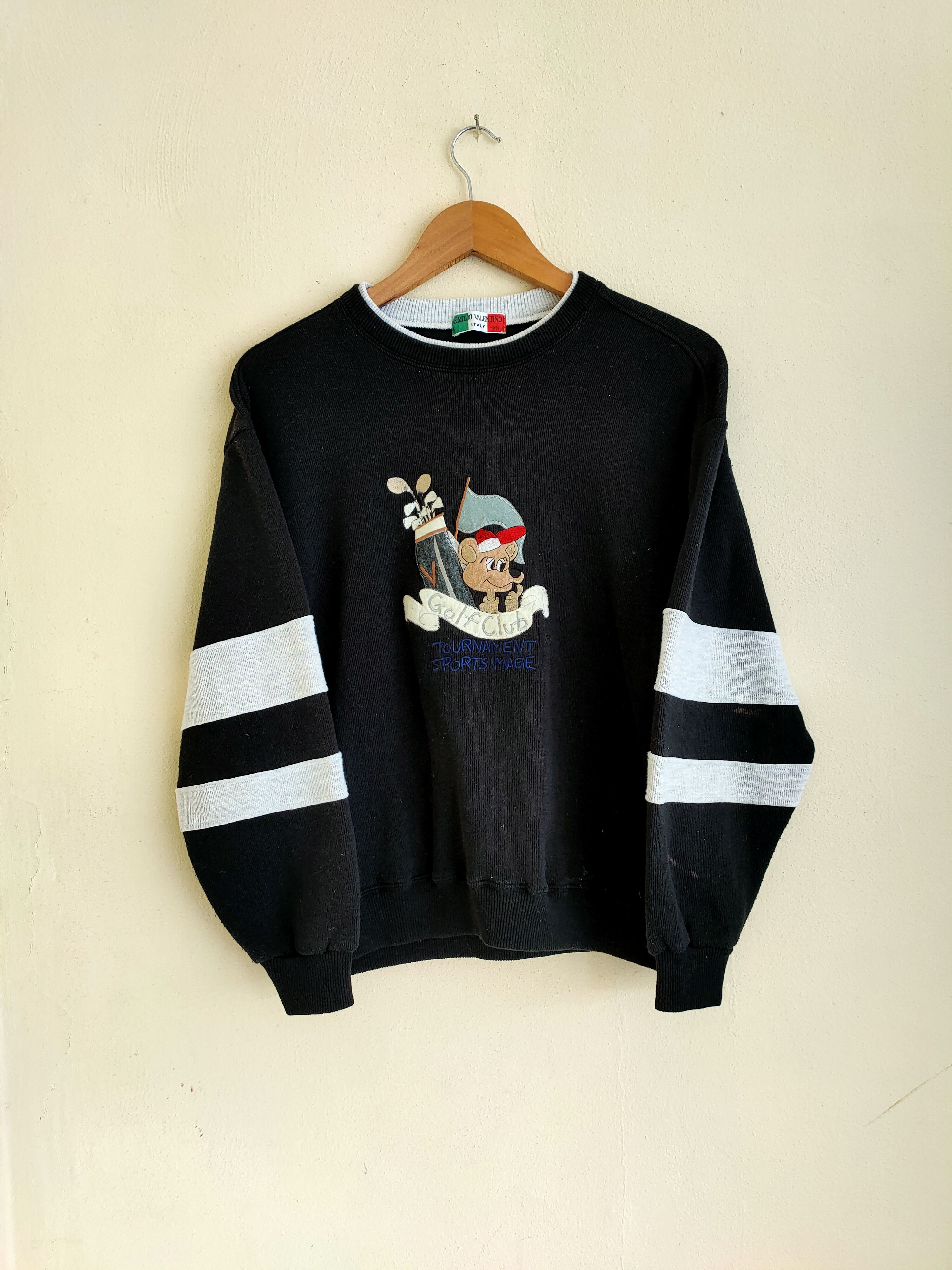 Valentino Vintage Emilio Velentino Italy Golf Club Sweatshirts Size US M / EU 48-50 / 2 - 1 Thumbnail