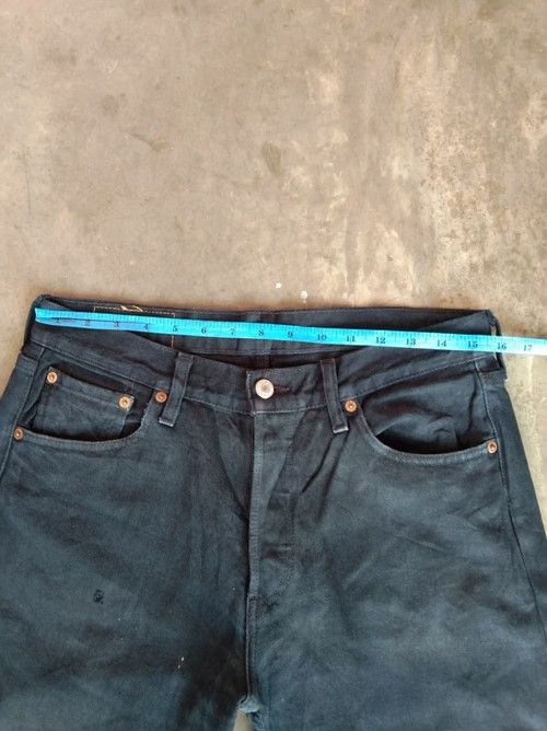 Levi's Vintage Levis 501 Black Straight Leg Distressed Jeans 30x32 Size US 30 / EU 46 - 9 Thumbnail