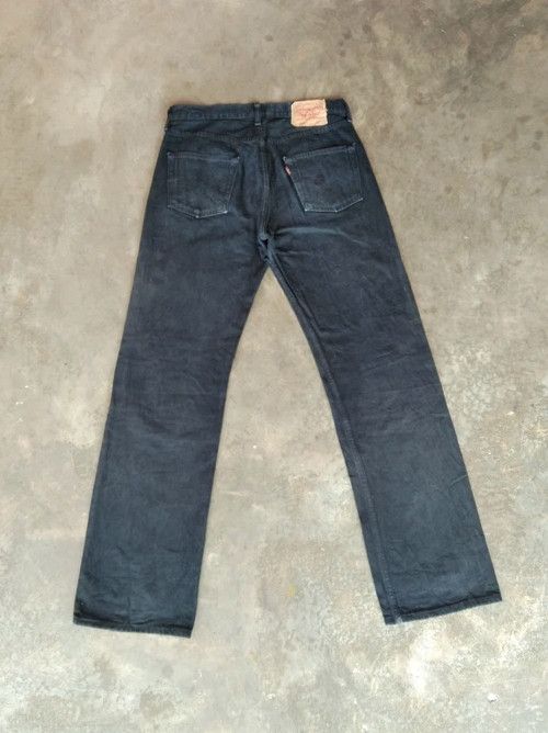 Levi's Vintage Levis 501 Black Straight Leg Distressed Jeans 30x32 Size US 30 / EU 46 - 2 Thumbnail