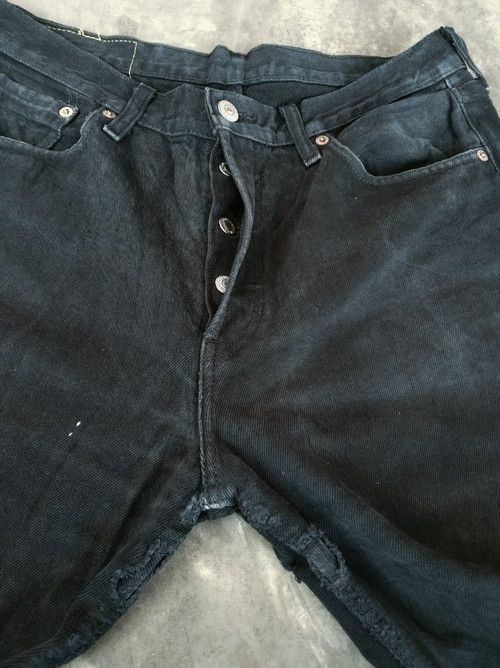 Levi's Vintage Levis 501 Black Straight Leg Distressed Jeans 30x32 Size US 30 / EU 46 - 6 Thumbnail