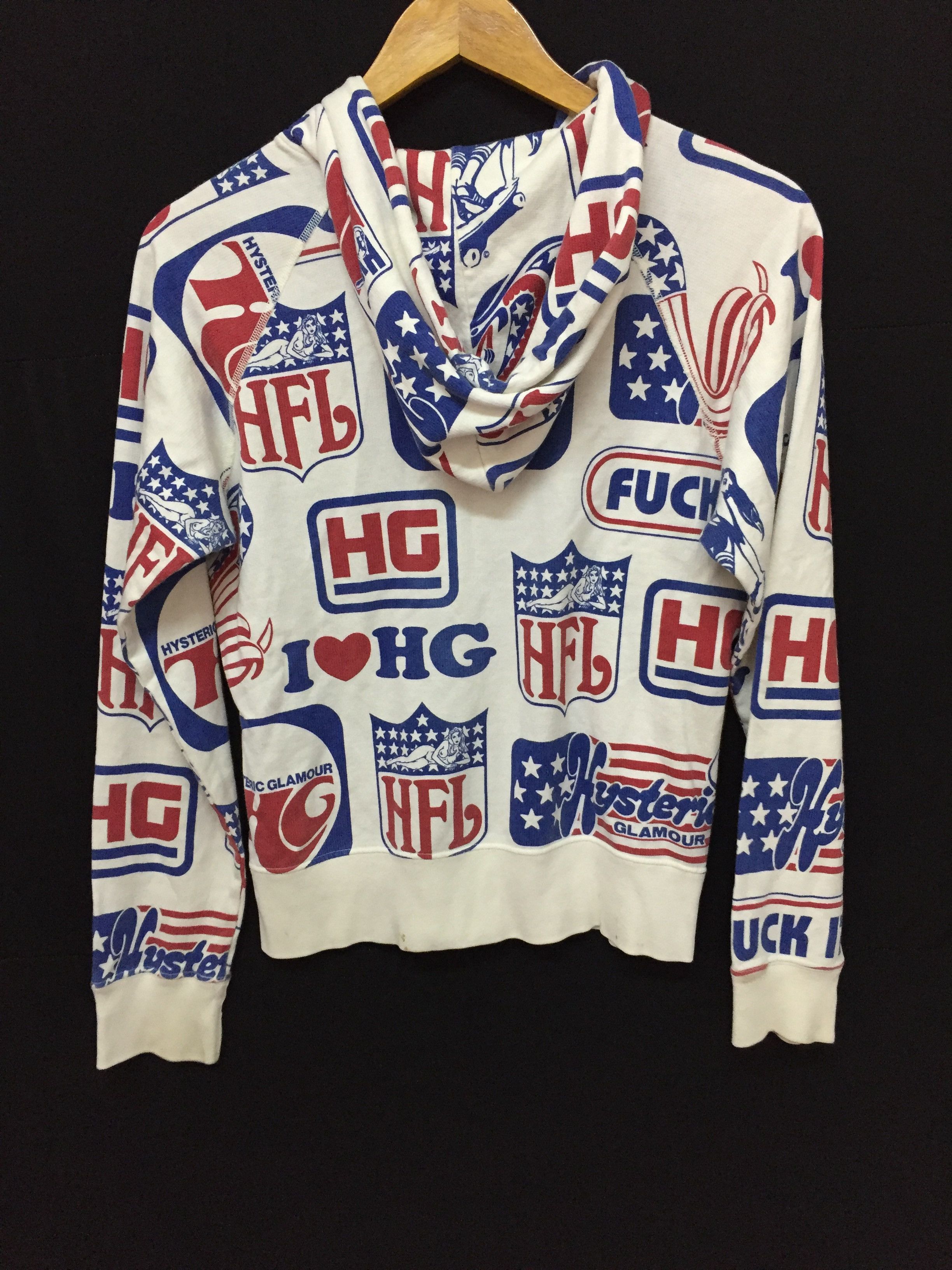 Hysteric Glamour 90's Hysteric Fuck IT multilogo hoodie Size S / US 4 / IT 40 - 7 Thumbnail