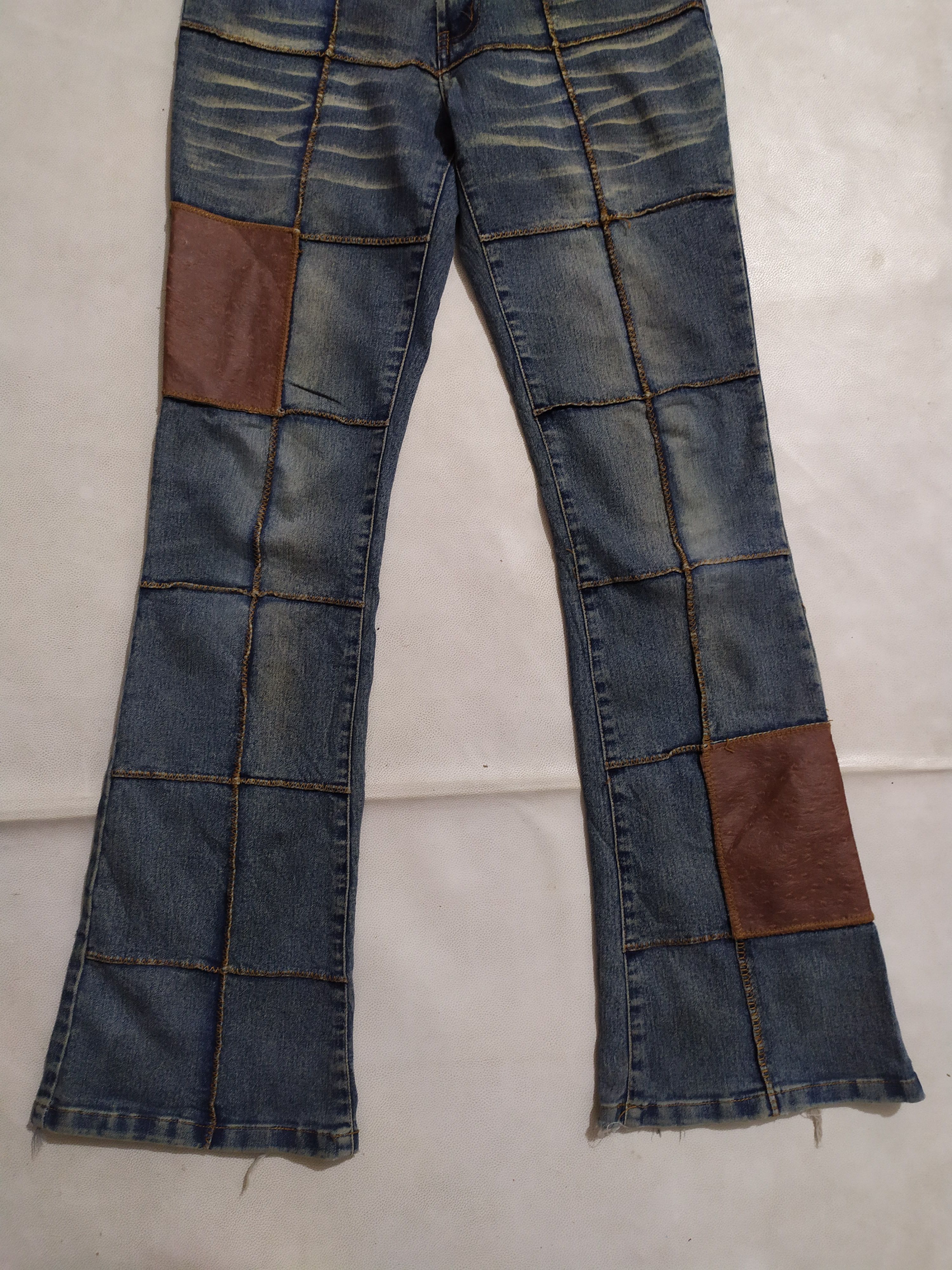 Japanese Brand Japanese World Bazaar Bootcut Patchwork Design Jeans Size US 28 / EU 44 - 6 Thumbnail