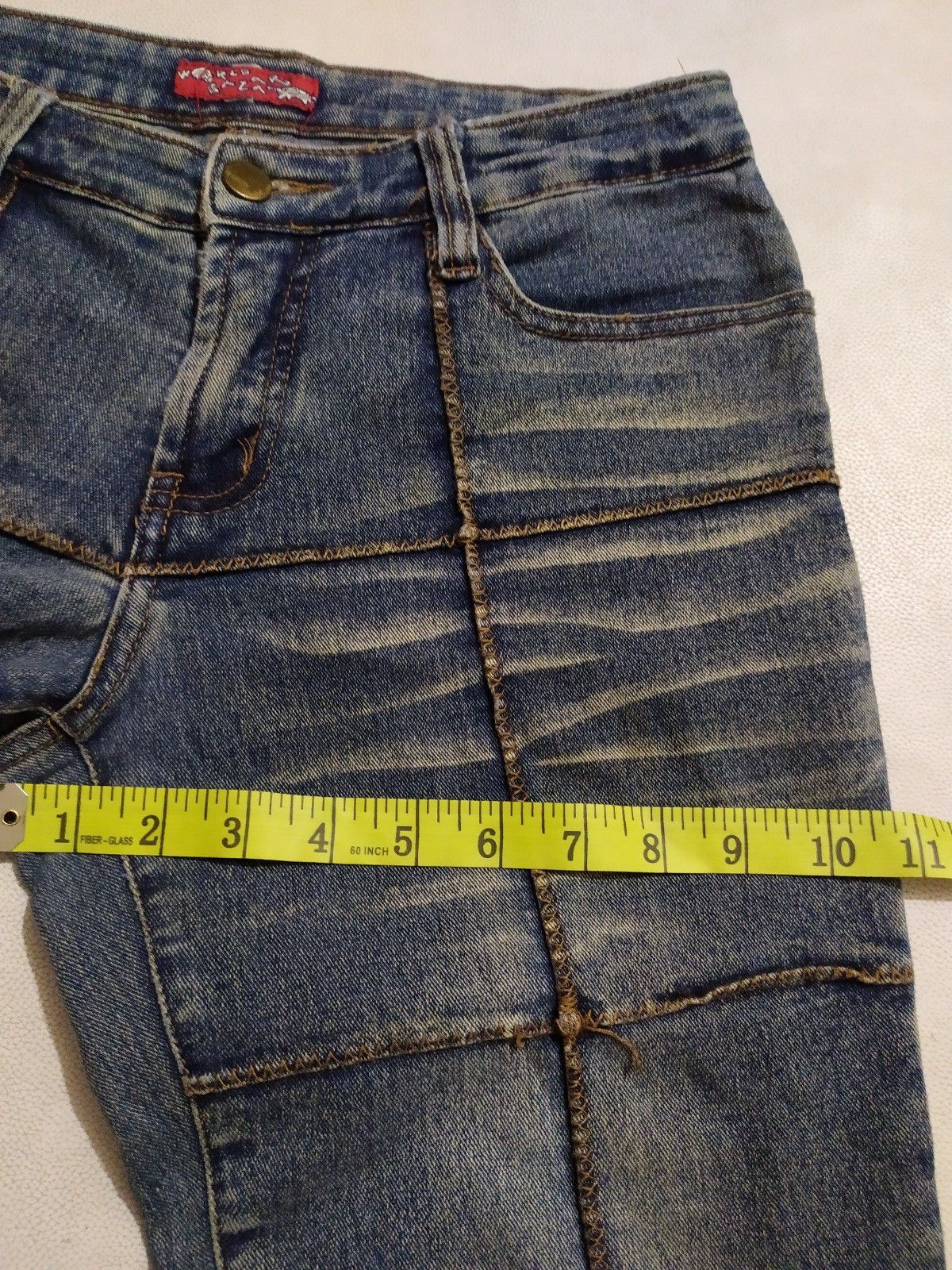 Japanese Brand Japanese World Bazaar Bootcut Patchwork Design Jeans Size US 28 / EU 44 - 16 Thumbnail