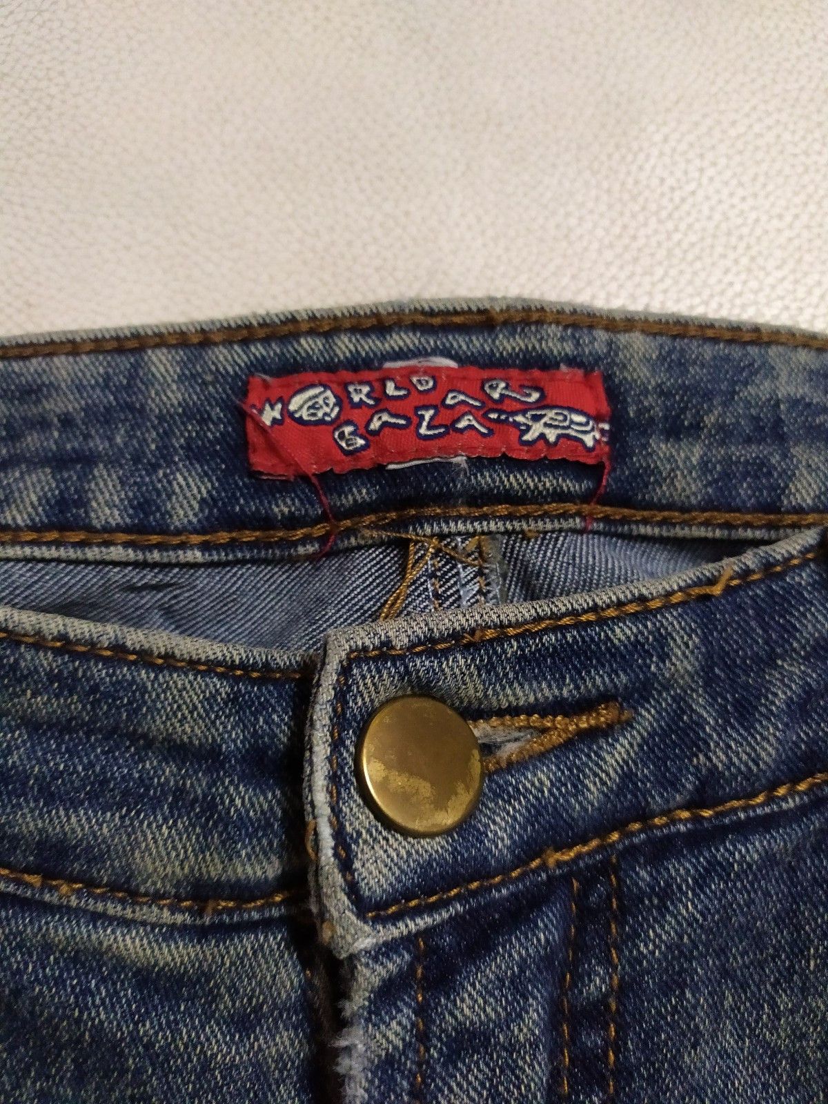 Japanese Brand Japanese World Bazaar Bootcut Patchwork Design Jeans Size US 28 / EU 44 - 7 Thumbnail