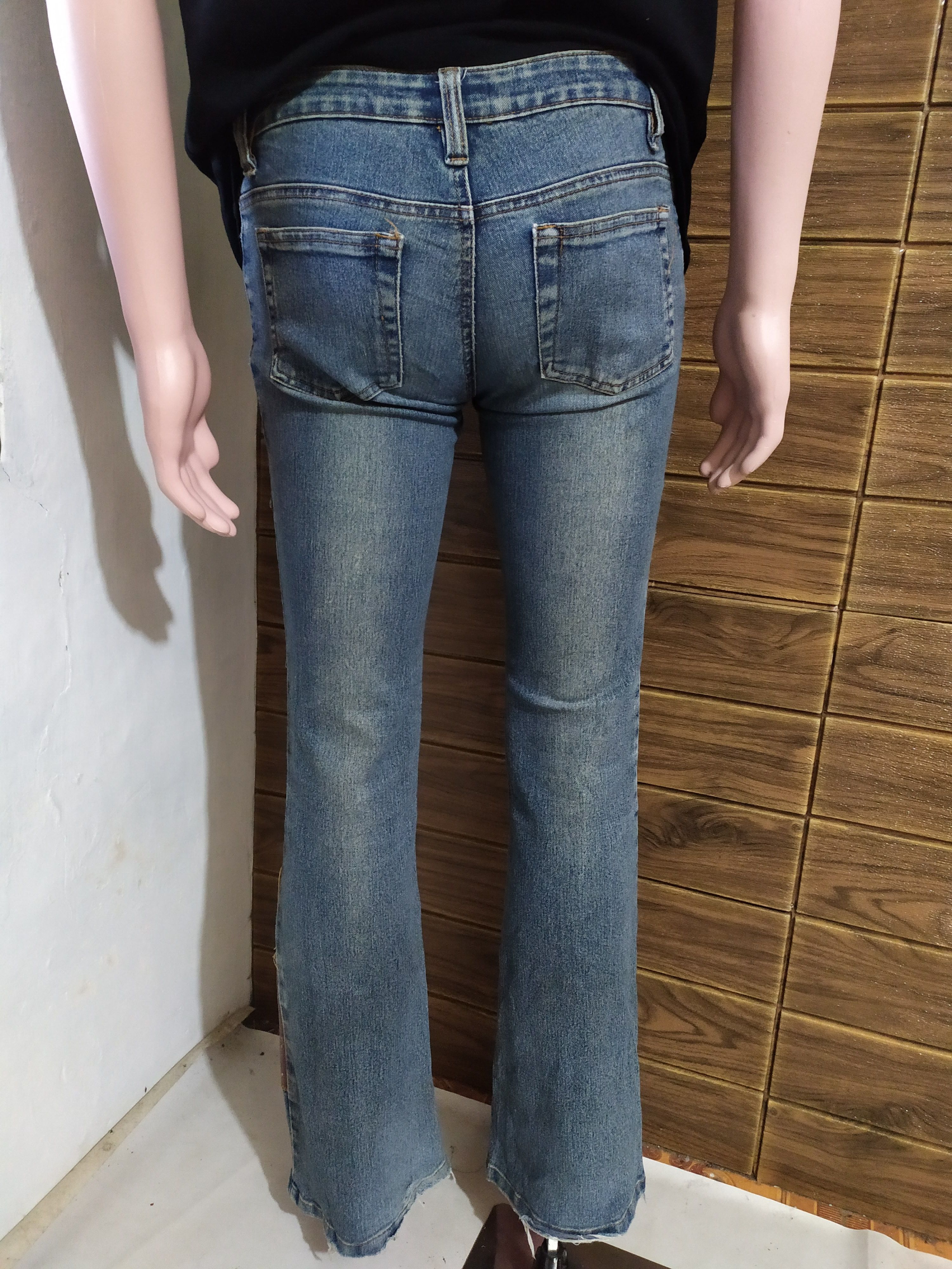 Japanese Brand Japanese World Bazaar Bootcut Patchwork Design Jeans Size US 28 / EU 44 - 3 Thumbnail