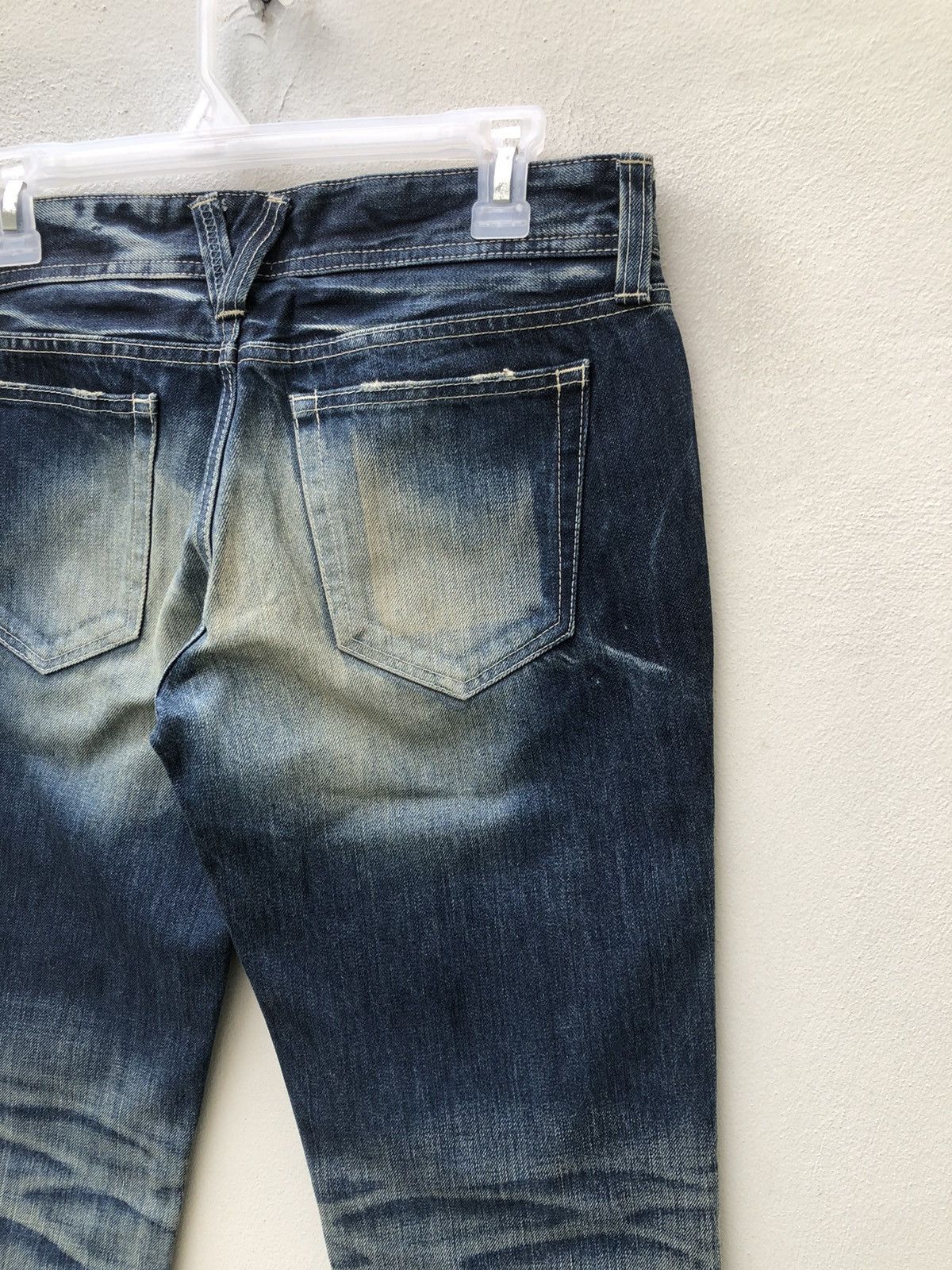 Vanquish Mud Claw Mark Vanquish Gold Japan Distress Denim Flare Jeans Size US 29 - 19 Thumbnail