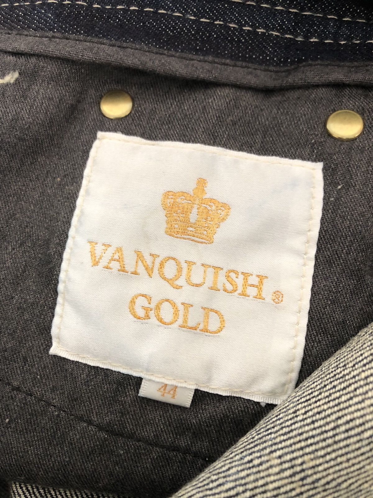 Vanquish Mud Claw Mark Vanquish Gold Japan Distress Denim Flare Jeans Size US 29 - 22 Thumbnail