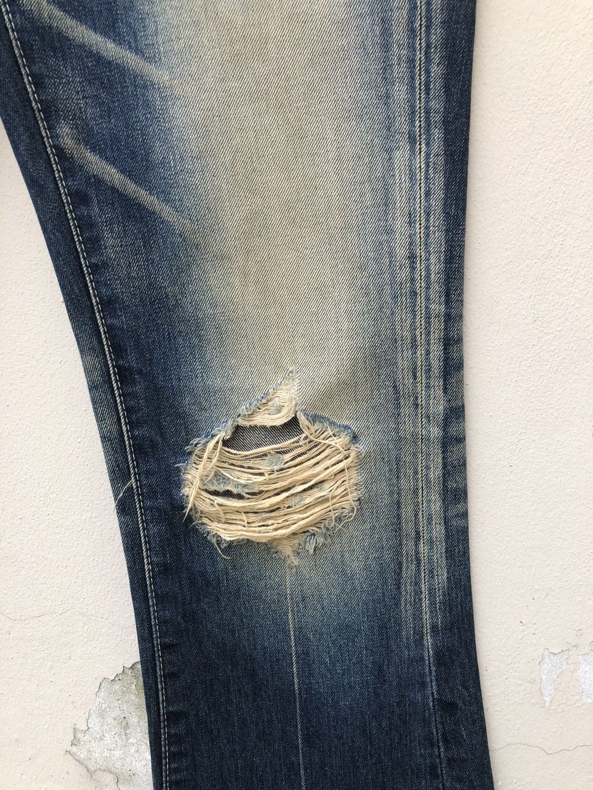 Vanquish Mud Claw Mark Vanquish Gold Japan Distress Denim Flare Jeans Size US 29 - 13 Thumbnail