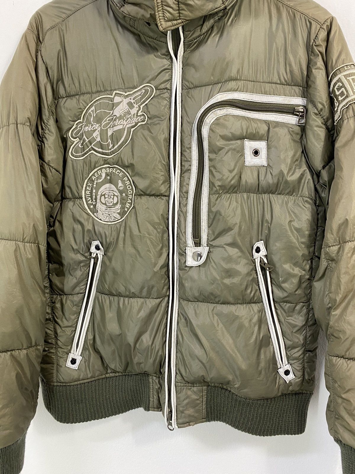 Avirex Avirex Varsity Puffer Jacket Aero Space Program With Hoodies Size US L / EU 52-54 / 3 - 3 Thumbnail
