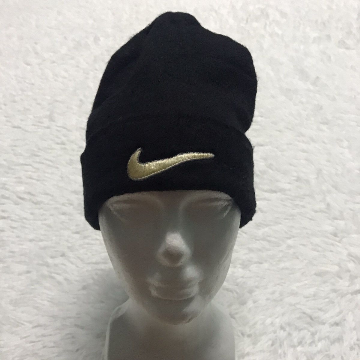 Nike Vtg Nike swoosh beanie/snow cap Size ONE SIZE - 1 Thumbnail
