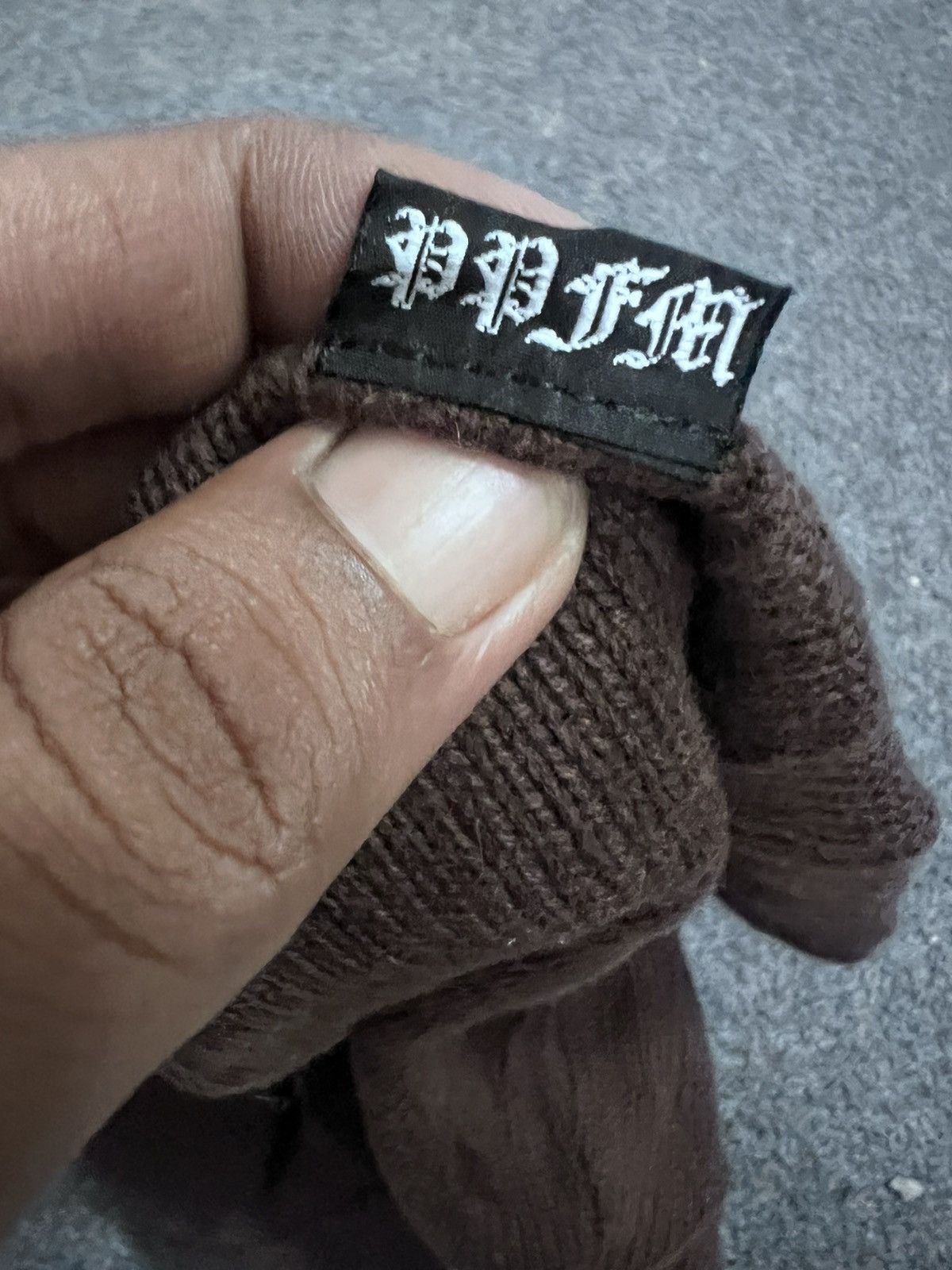 Japanese Brand × Vintage Japanese brand PPFM Trashed SKULL beanie hat Size ONE SIZE - 4 Thumbnail
