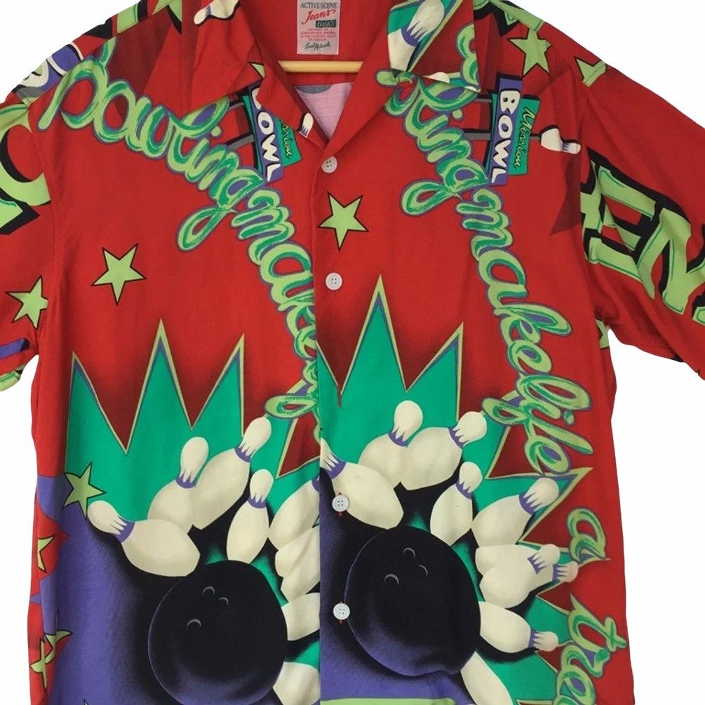 Designer × Japanese Brand Bowling Hawaiian Shirt Full Print Rayon Shirt Rare Size US M / EU 48-50 / 2 - 3 Thumbnail