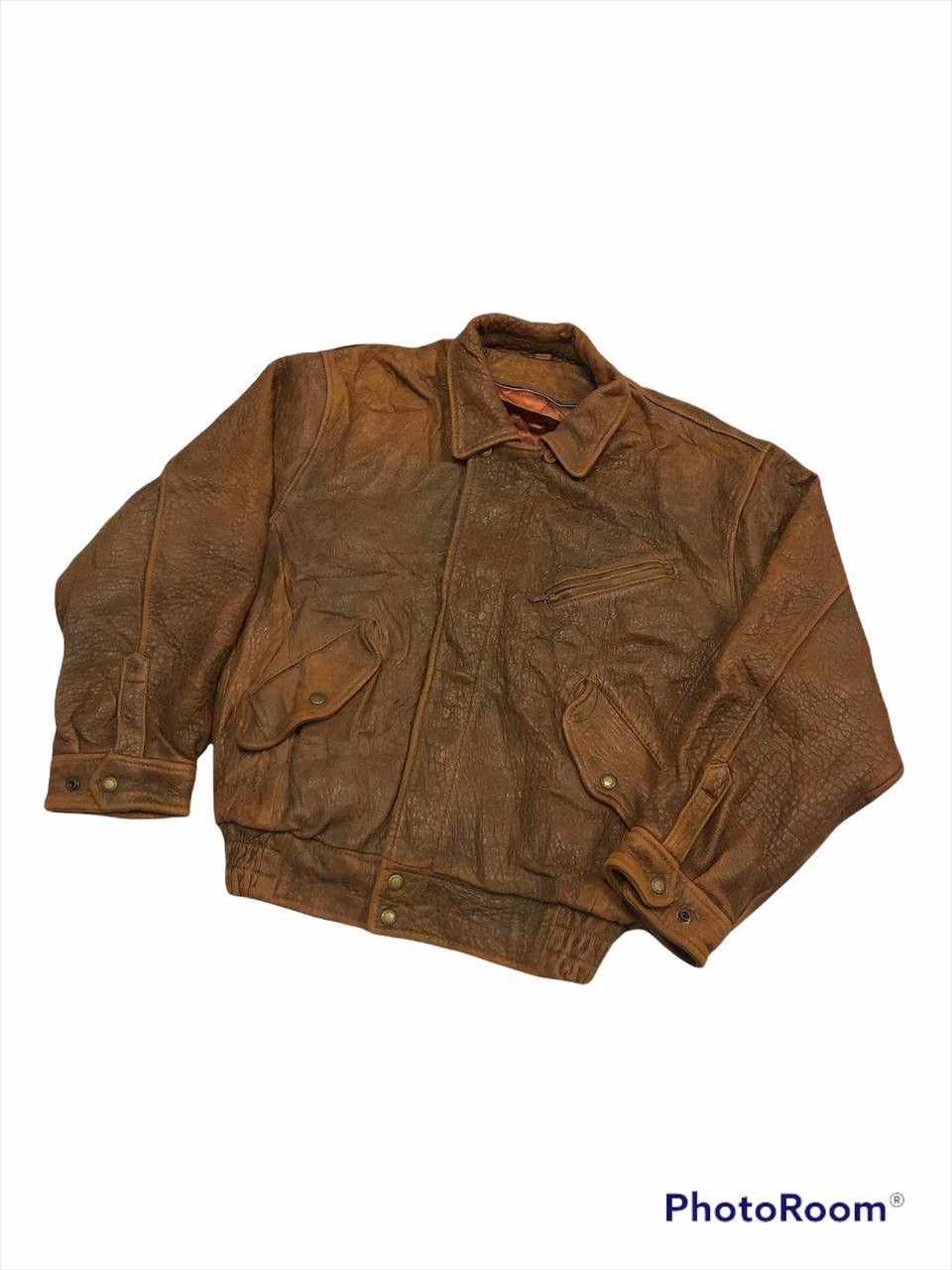 Genuine Leather × Japanese Brand 🔥Sick🔥Vintage D’Homme A Homme Solid Leather Jacket Size US M / EU 48-50 / 2 - 1 Thumbnail