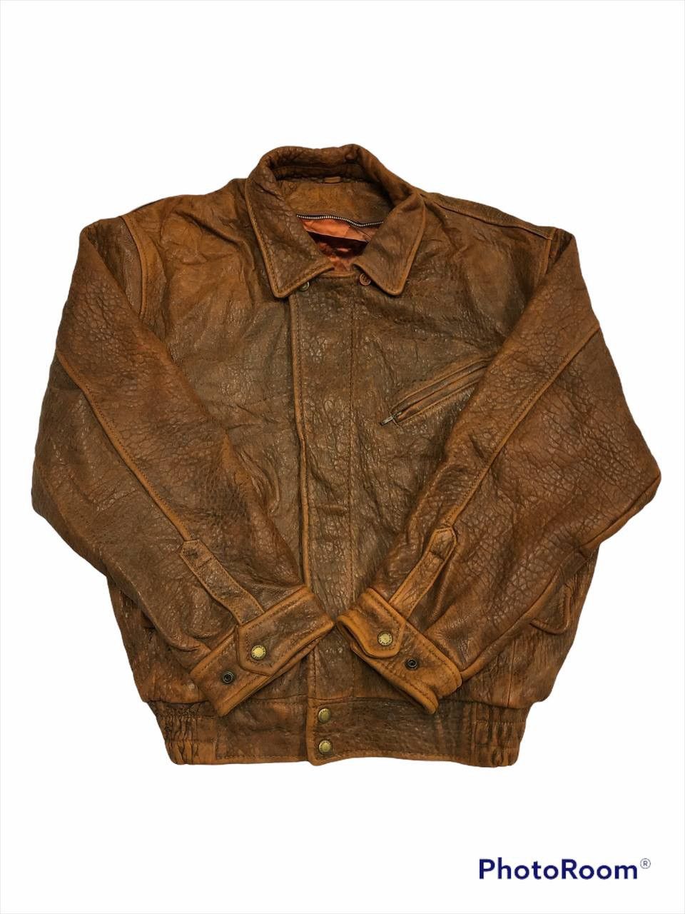 Genuine Leather × Japanese Brand 🔥Sick🔥Vintage D’Homme A Homme Solid Leather Jacket Size US M / EU 48-50 / 2 - 3 Thumbnail