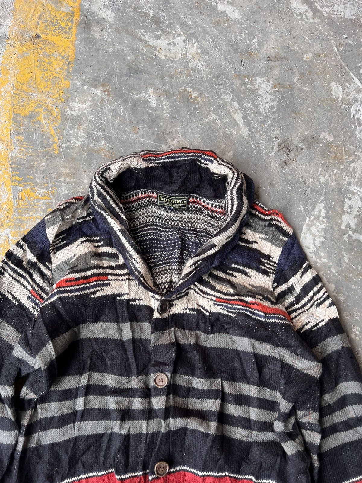 Vintage Vintage Cardigan Stripe Navajo Motif Size US M / EU 48-50 / 2 - 2 Thumbnail