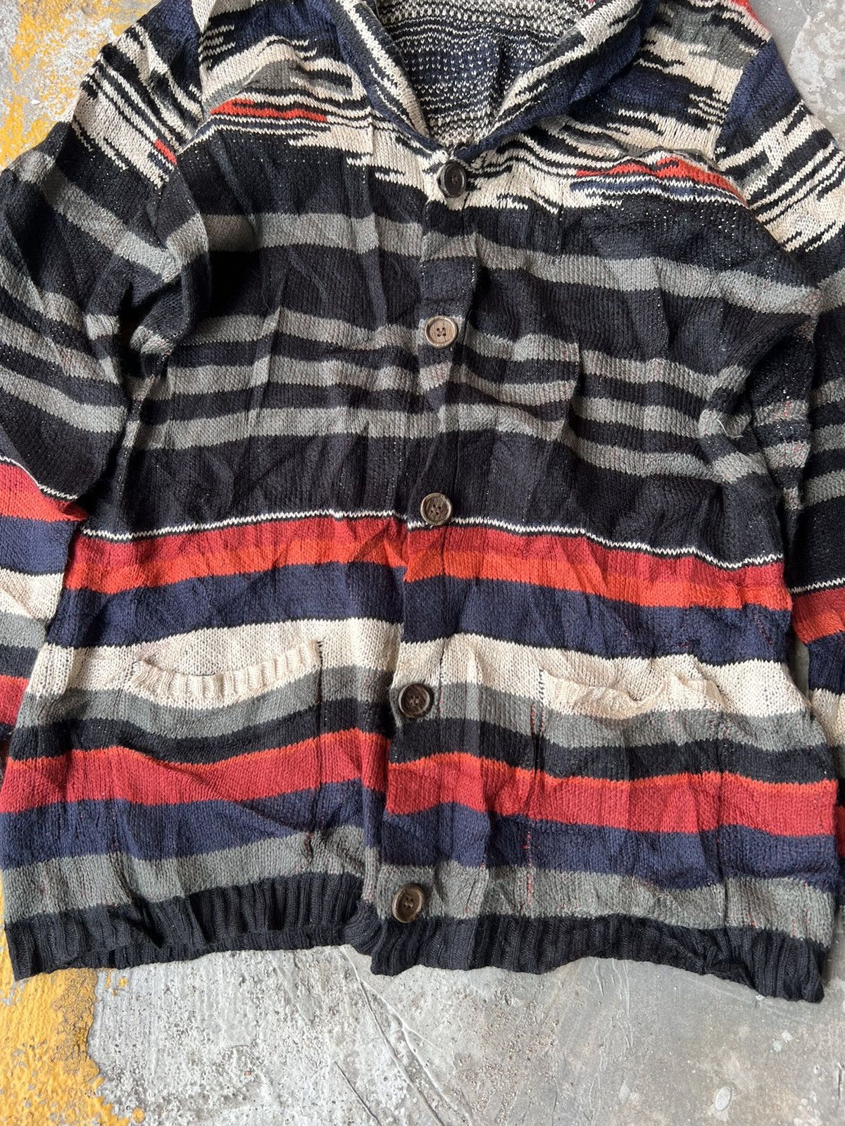 Vintage Vintage Cardigan Stripe Navajo Motif Size US M / EU 48-50 / 2 - 5 Thumbnail