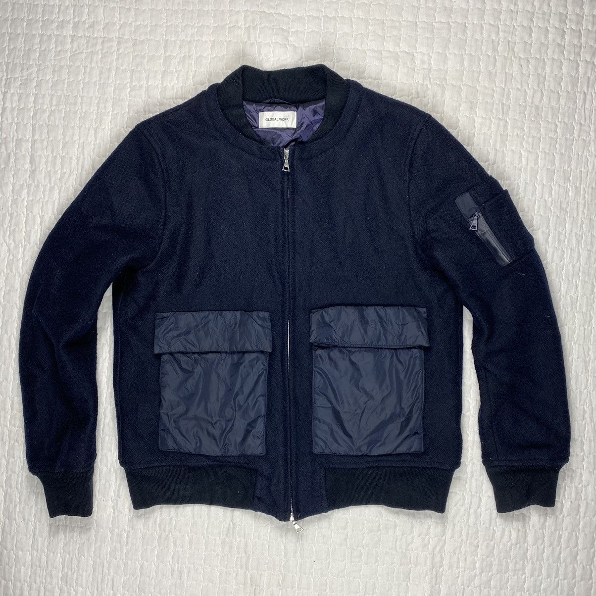 Wool Bomber Jacket By Global Work