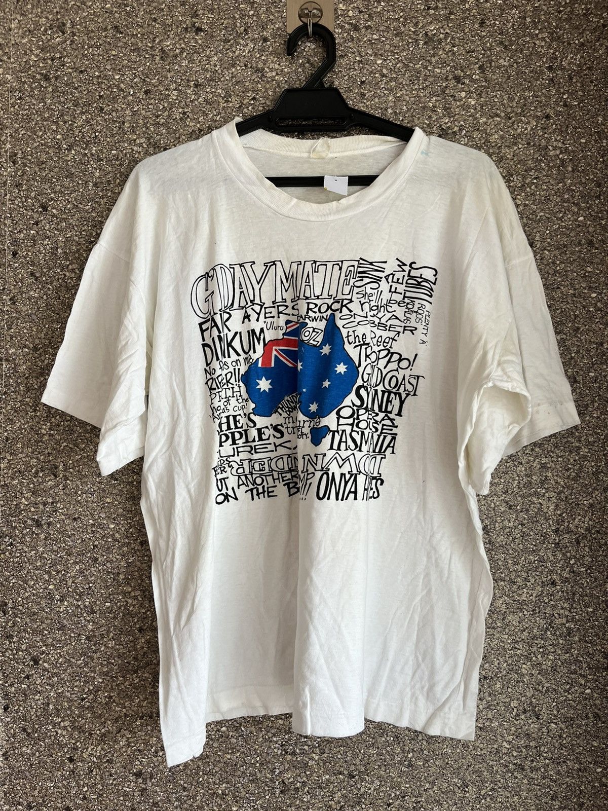 image of Vintage Tshirt Ft60 in White, Men's (Size XL)