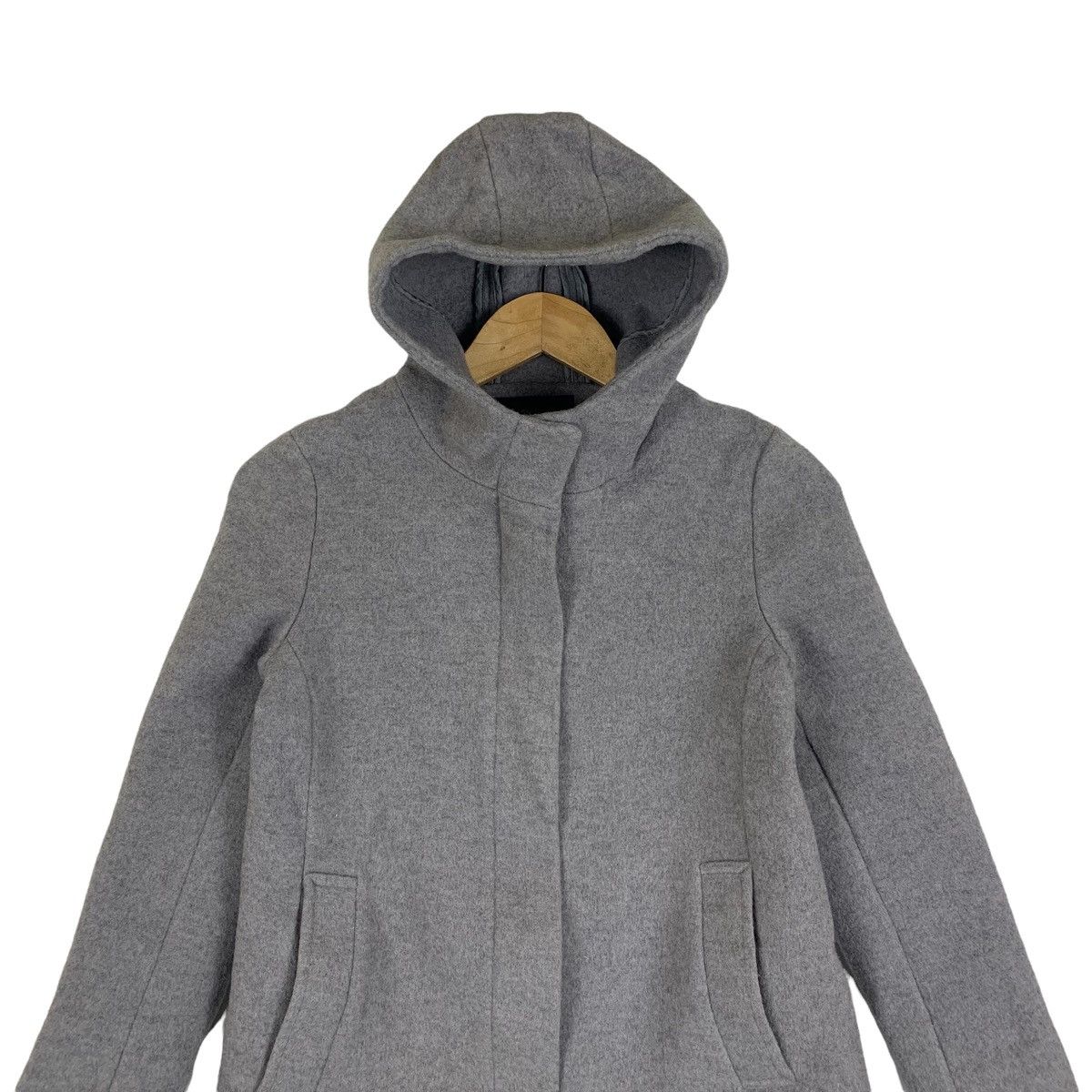 Japanese Brand × SHIPS × Vintage SHIPS Japanese Brand Wool Hoodie Parkas Long Coat Jacket Size US S / EU 44-46 / 1 - 5 Thumbnail