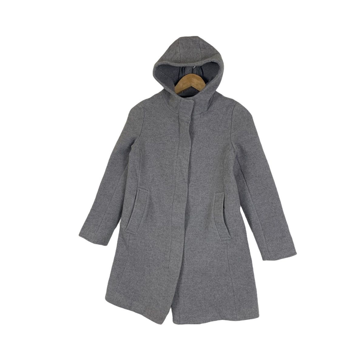 Japanese Brand × SHIPS × Vintage SHIPS Japanese Brand Wool Hoodie Parkas Long Coat Jacket Size US S / EU 44-46 / 1 - 4 Thumbnail