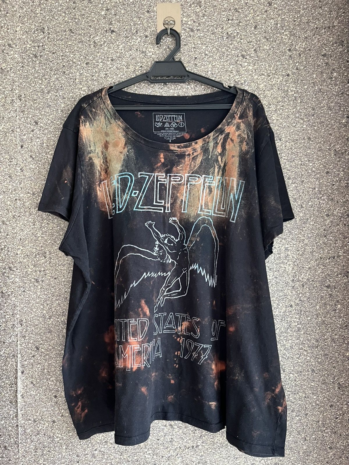 image of Vintage Led Zeppelin Ft60 in Black, Men's (Size XL)