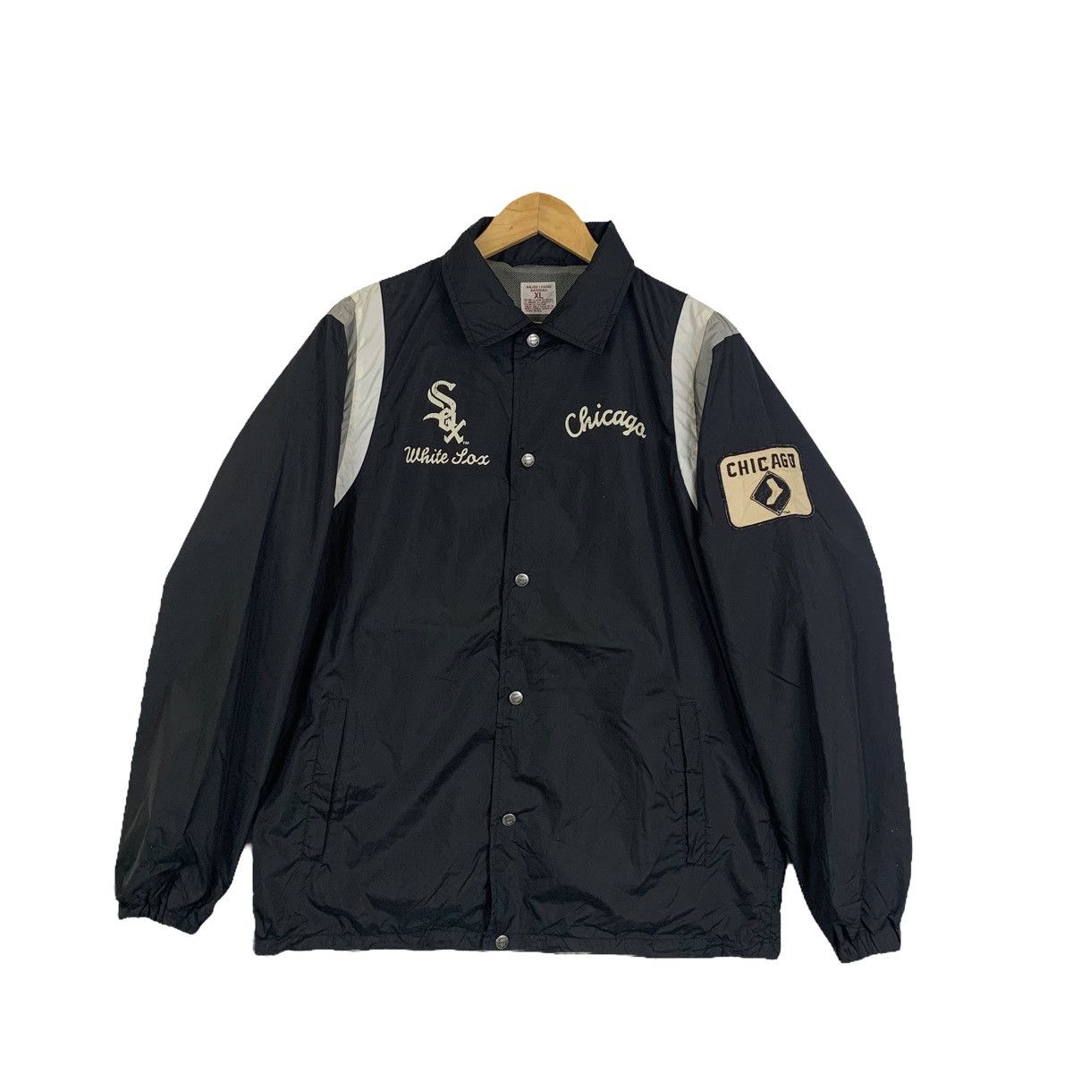 MLB × Vintage Chicago White Sox Baseball MLB Windbreaker Coach Jacket Size US XL / EU 56 / 4 - 1 Thumbnail