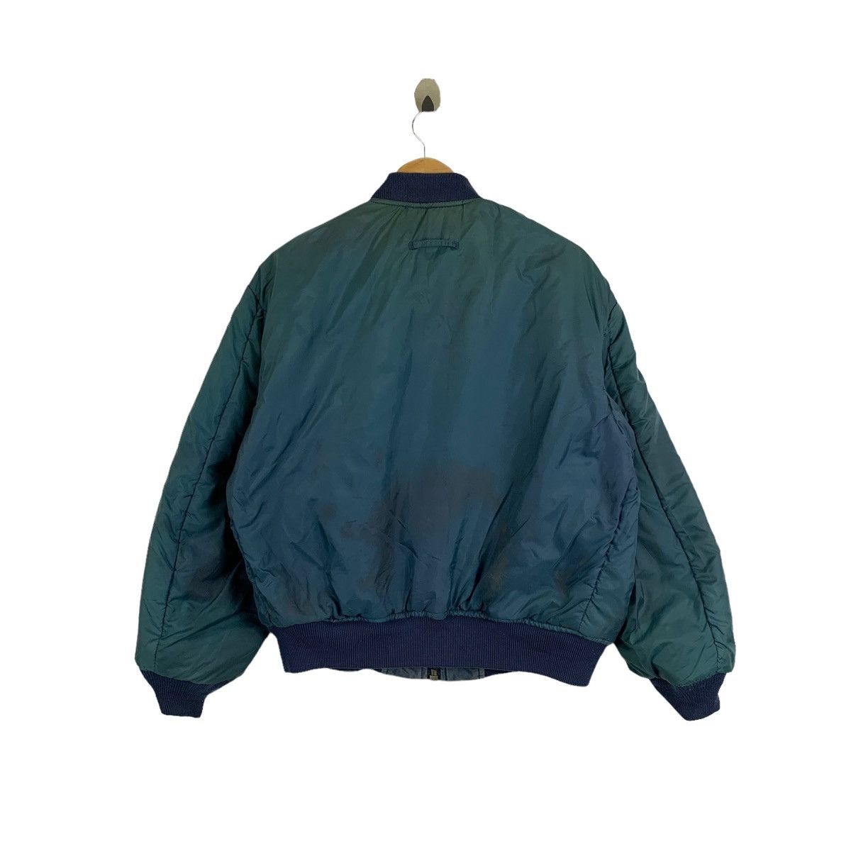 Vintage Vintage BOBSON Workwear Worker Zipper Bomber Flight Jacket Size US L / EU 52-54 / 3 - 4 Thumbnail