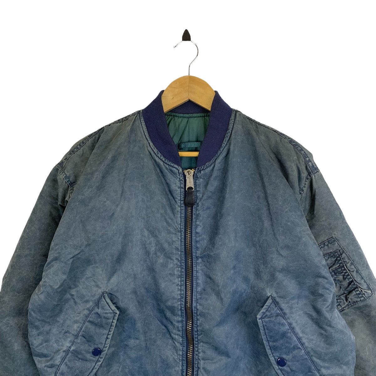 Vintage Vintage BOBSON Workwear Worker Zipper Bomber Flight Jacket Size US L / EU 52-54 / 3 - 9 Thumbnail