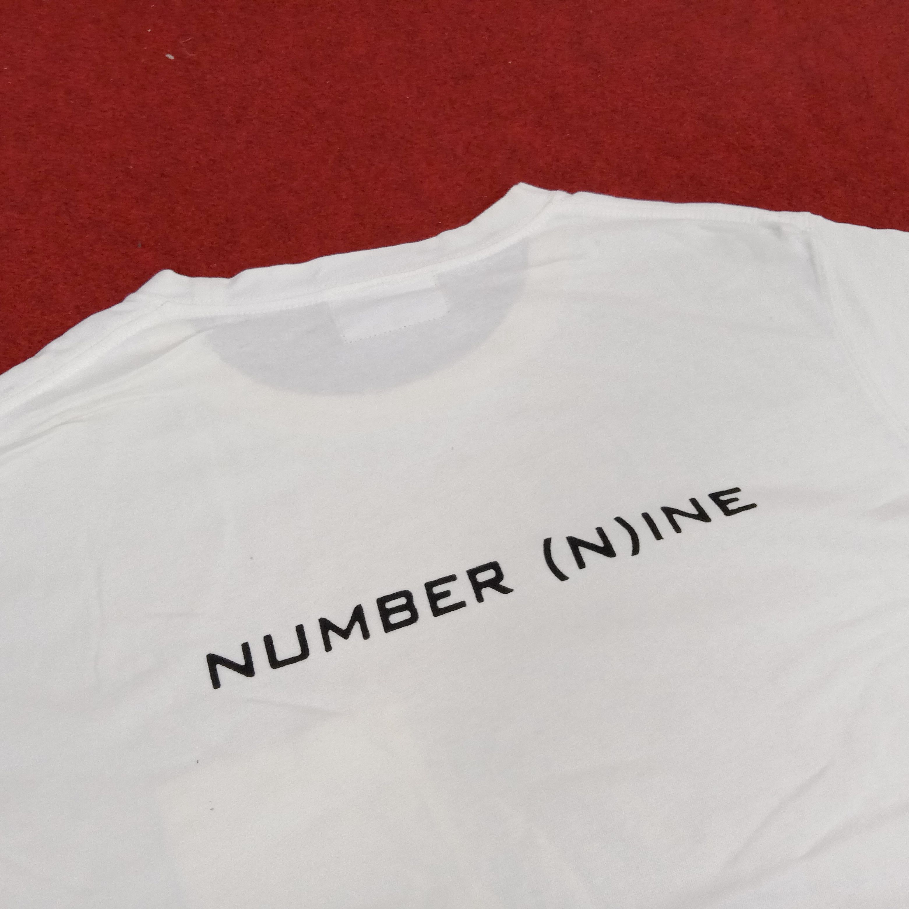 Japanese Brand Number Nine Japanese Brand Logo Pocket Design Custom Tshirt Size US L / EU 52-54 / 3 - 2 Thumbnail