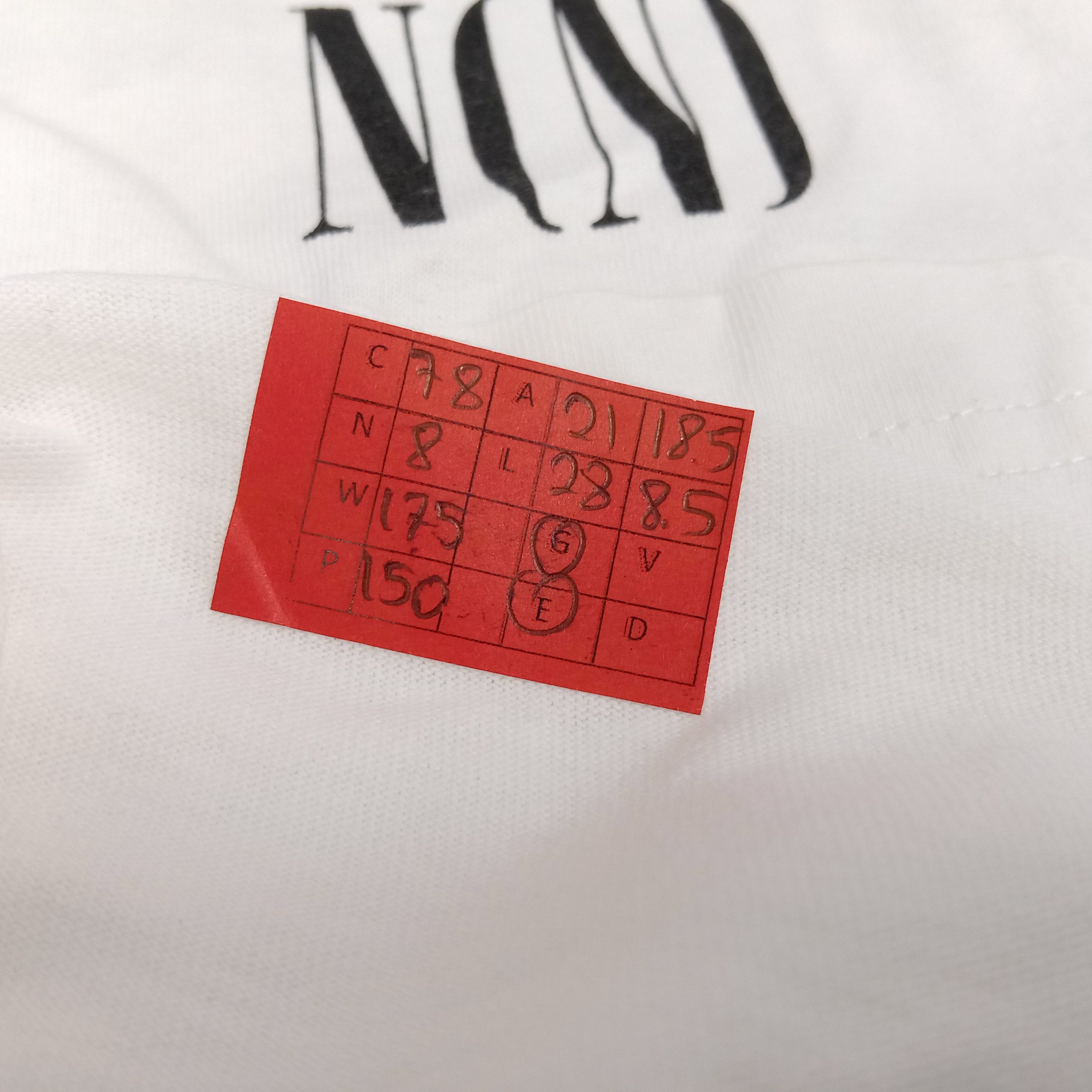 Japanese Brand Number Nine Japanese Brand Logo Pocket Design Custom Tshirt Size US L / EU 52-54 / 3 - 8 Thumbnail