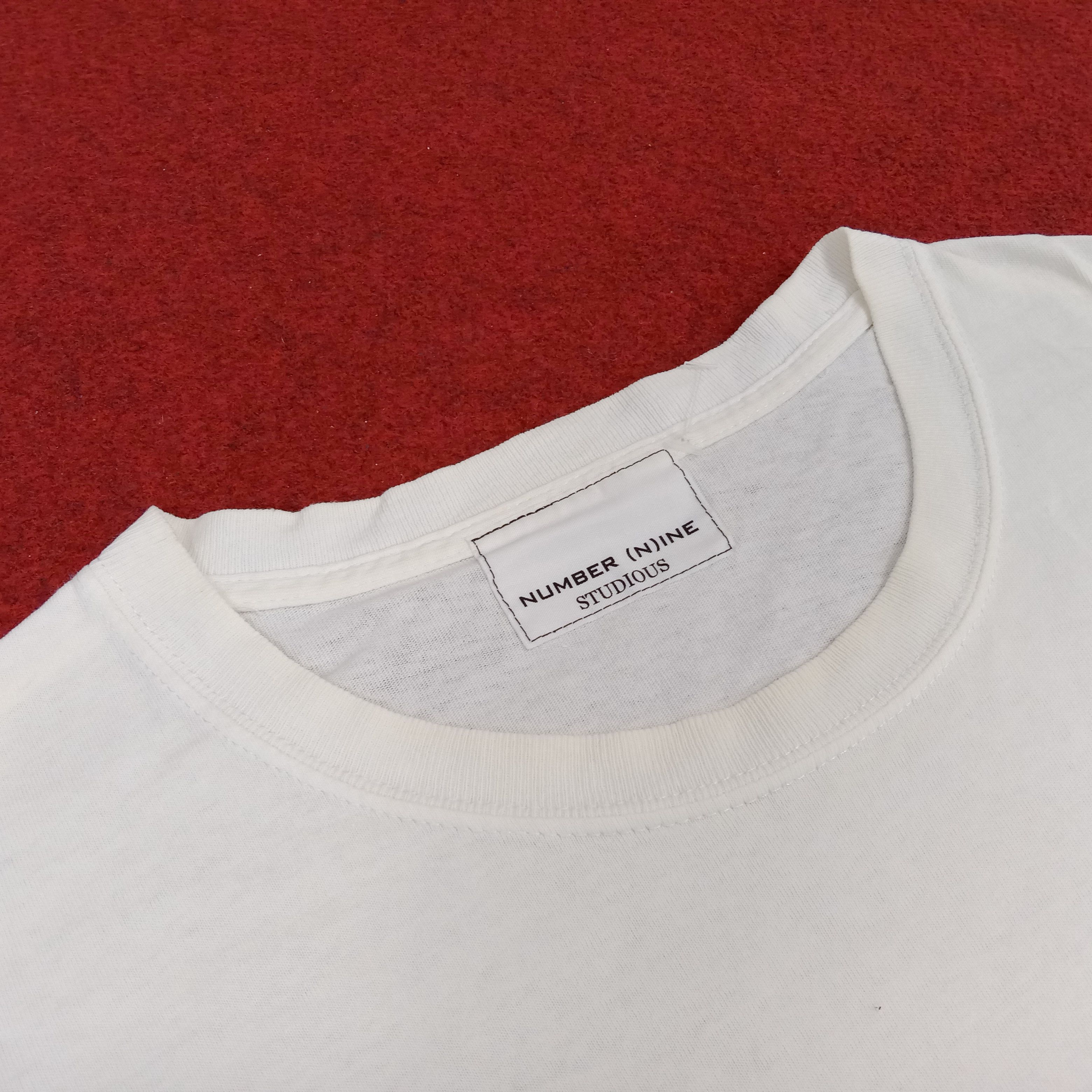 Japanese Brand Number Nine Japanese Brand Logo Pocket Design Custom Tshirt Size US L / EU 52-54 / 3 - 5 Thumbnail