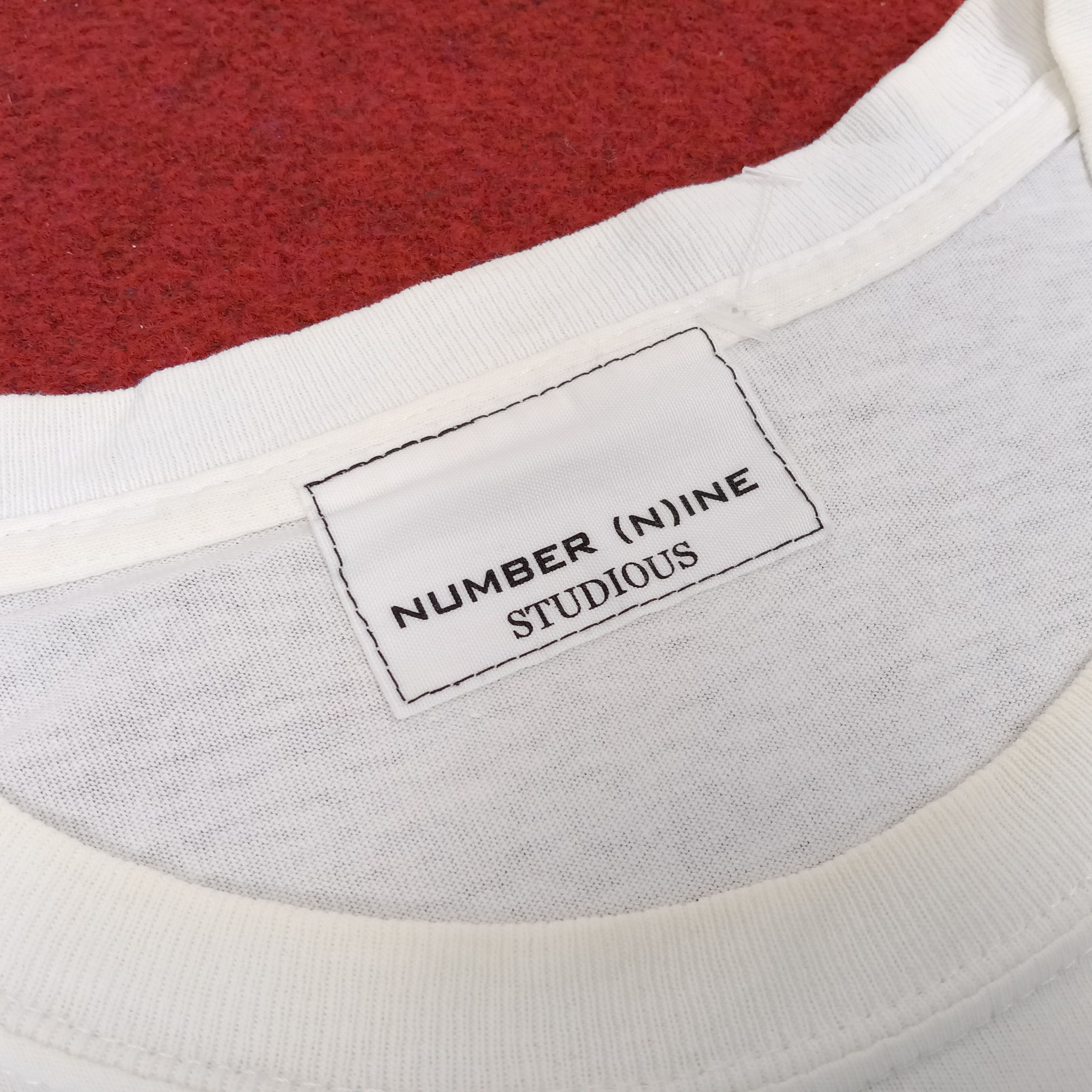 Japanese Brand Number Nine Japanese Brand Logo Pocket Design Custom Tshirt Size US L / EU 52-54 / 3 - 6 Thumbnail