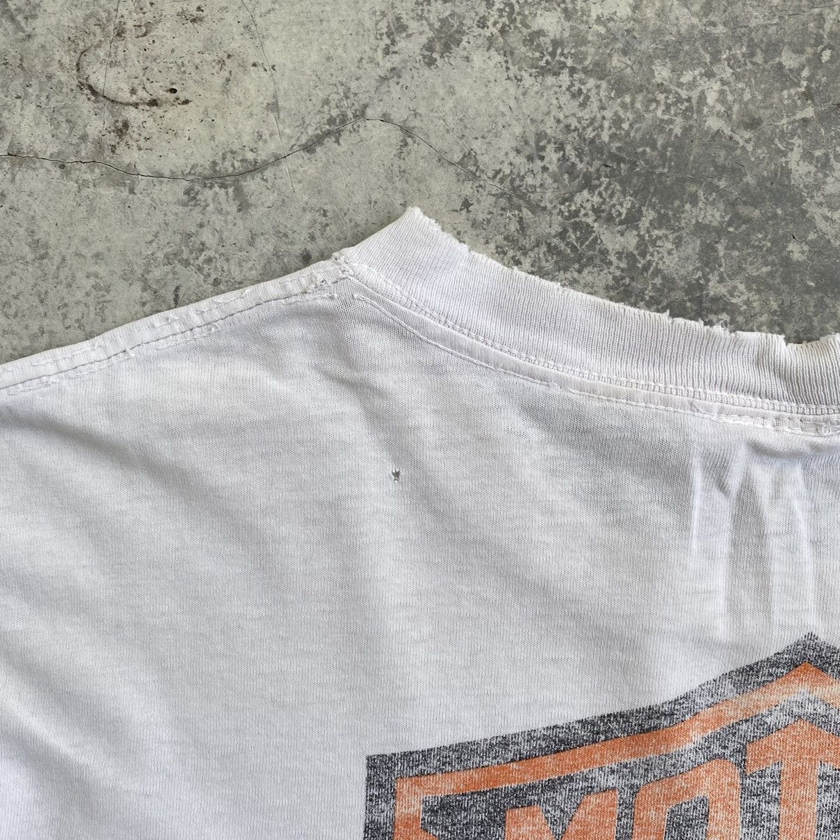 Harley Davidson Vintage 90’s Harley Davidson Faded Dirty Trashed T-Shirt Size US L / EU 52-54 / 3 - 16 Thumbnail