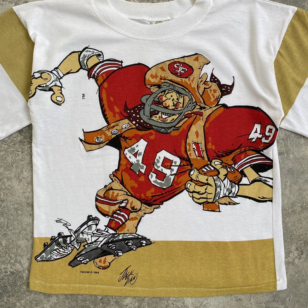 NFL Vintage 80’s San Francisco 49ers OG Boxy Cropped T-Shirt Size US M / EU 48-50 / 2 - 4 Thumbnail