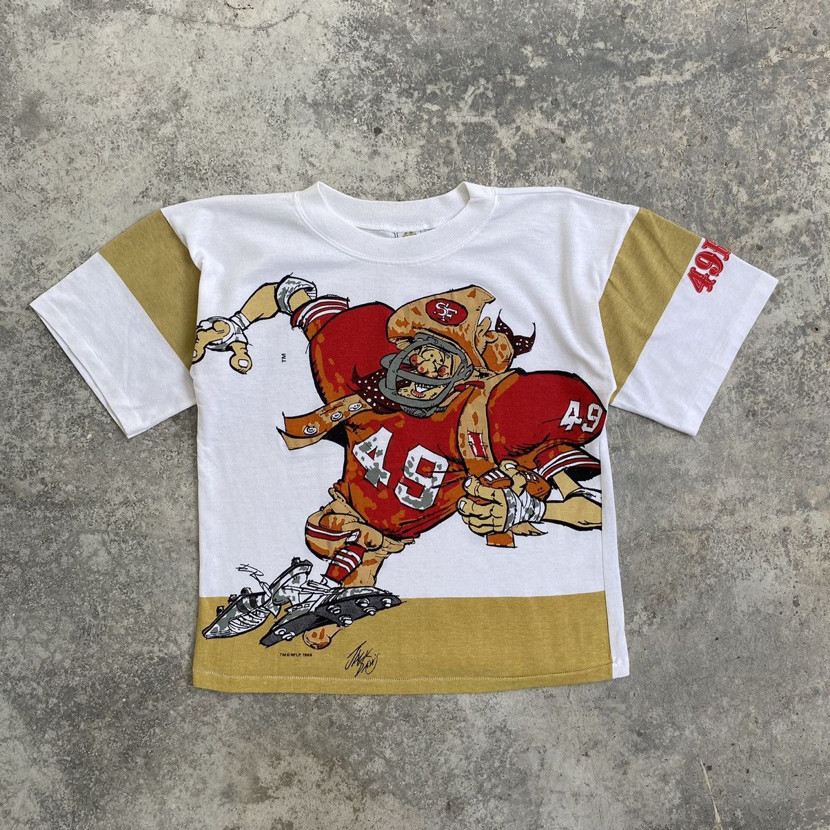 NFL Vintage 80’s San Francisco 49ers OG Boxy Cropped T-Shirt Size US M / EU 48-50 / 2 - 1 Thumbnail