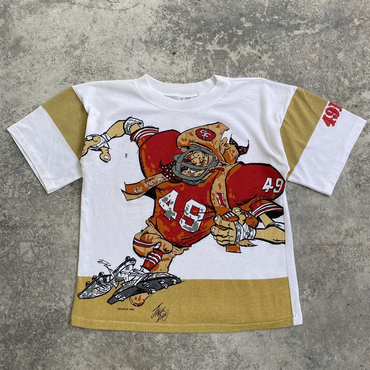 NFL Vintage 80’s San Francisco 49ers OG Boxy Cropped T-Shirt Size US M / EU 48-50 / 2 - 3 Thumbnail